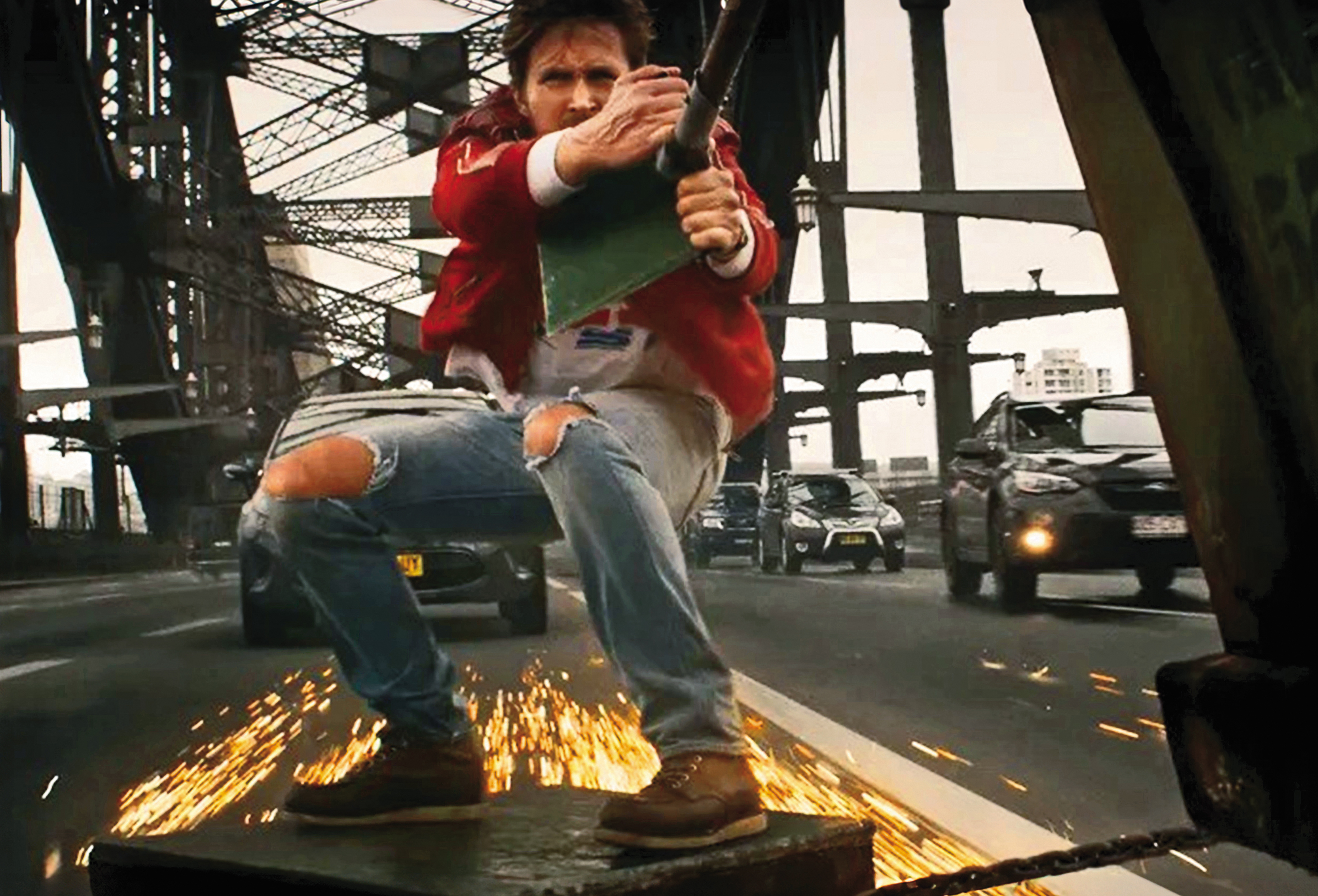 演員萊恩葛斯林主演的《特技玩家》是向特技演員致敬的作品。（UIP提供）