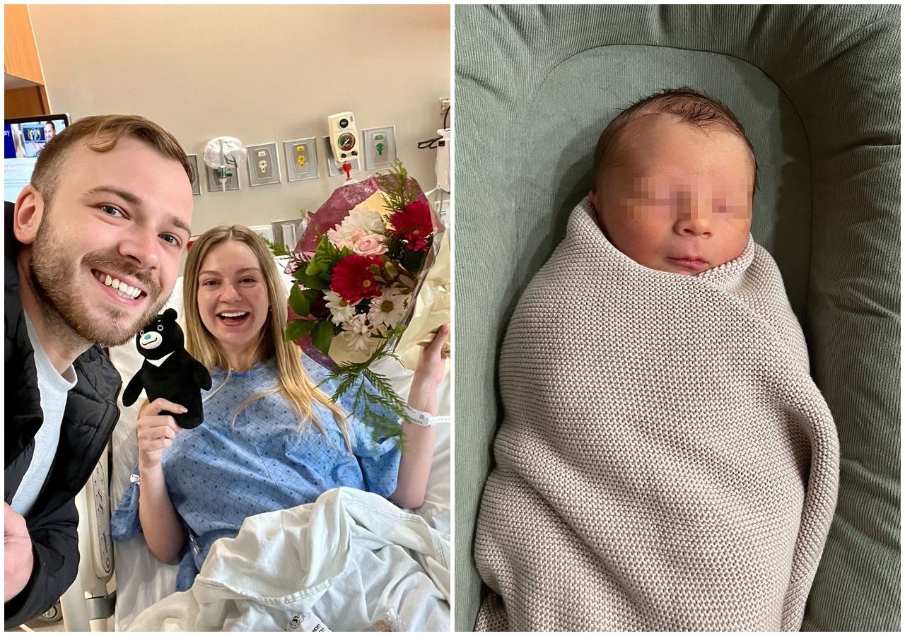 莫彩曦她在美國順利生產，寶寶的正臉照也跟著曝光了。（翻攝自莫彩曦IG）