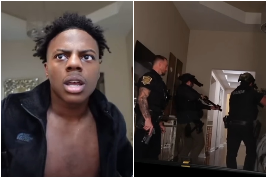 當紅實況主IShowSpeed遭黑粉亂報警，警方闖入住處搜索。（翻攝自推特、YouTube）