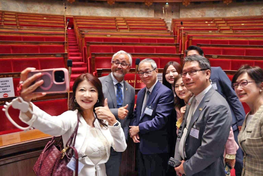 林楚茵曝國會外交有中國人「情蒐」。 （翻攝自林楚茵Threads）