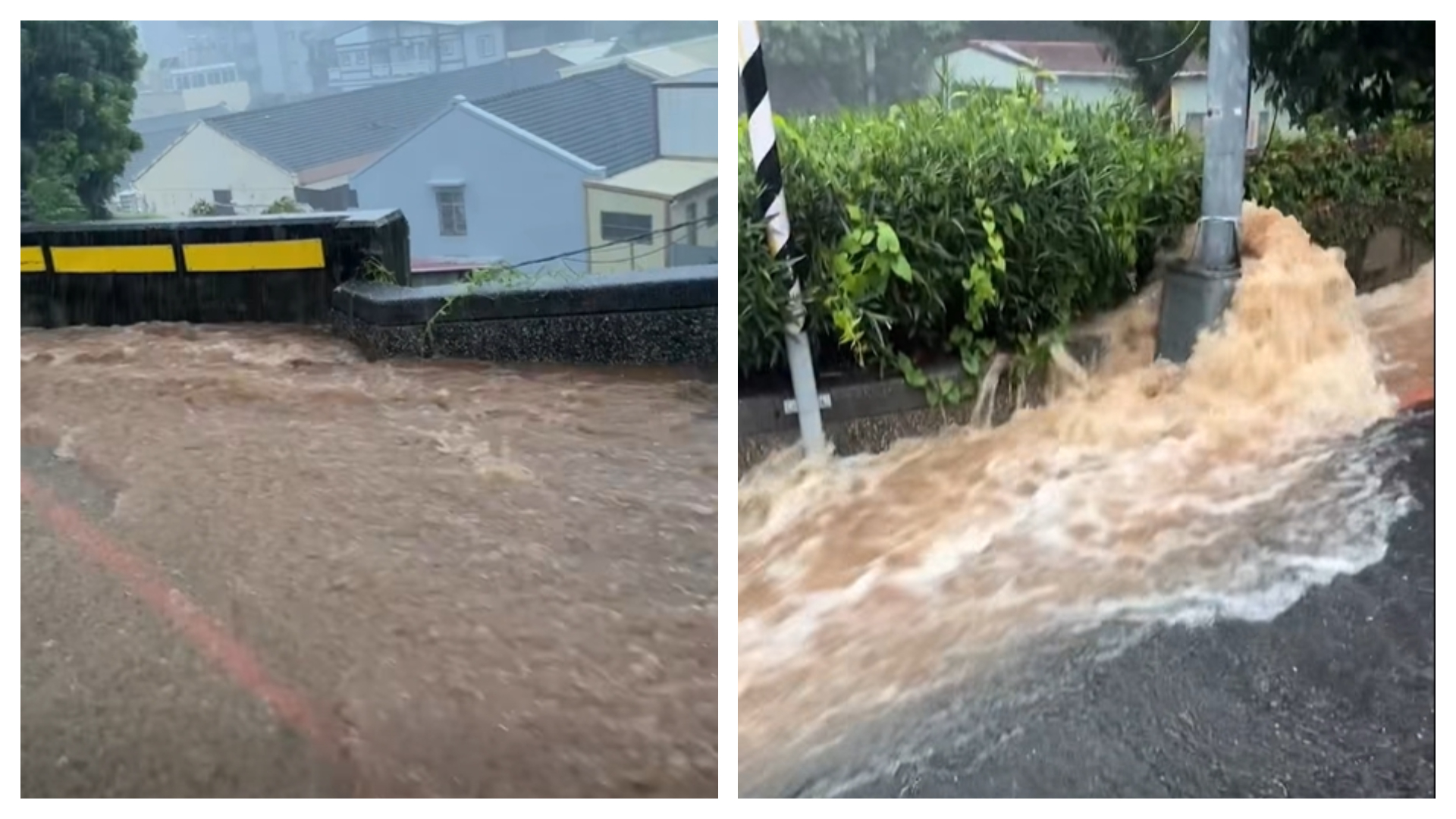 中央氣象署持續對10縣市發布豪、大雨特報。(翻攝自臉書@林世賢 【百年大計 彰化新生】)