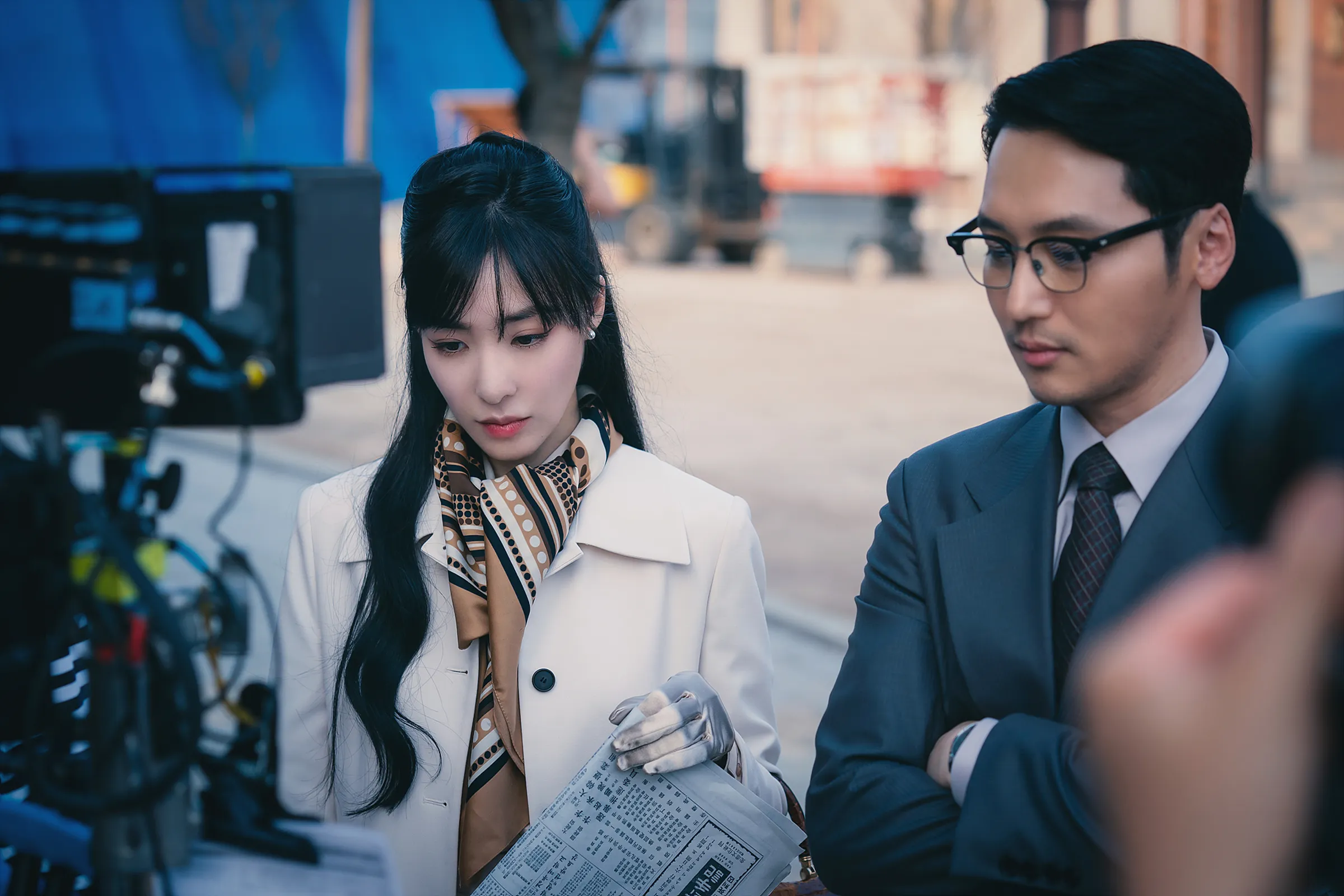 Tiffany與卞約漢因《逆貧大叔》合作生愛。（Disney+提供）