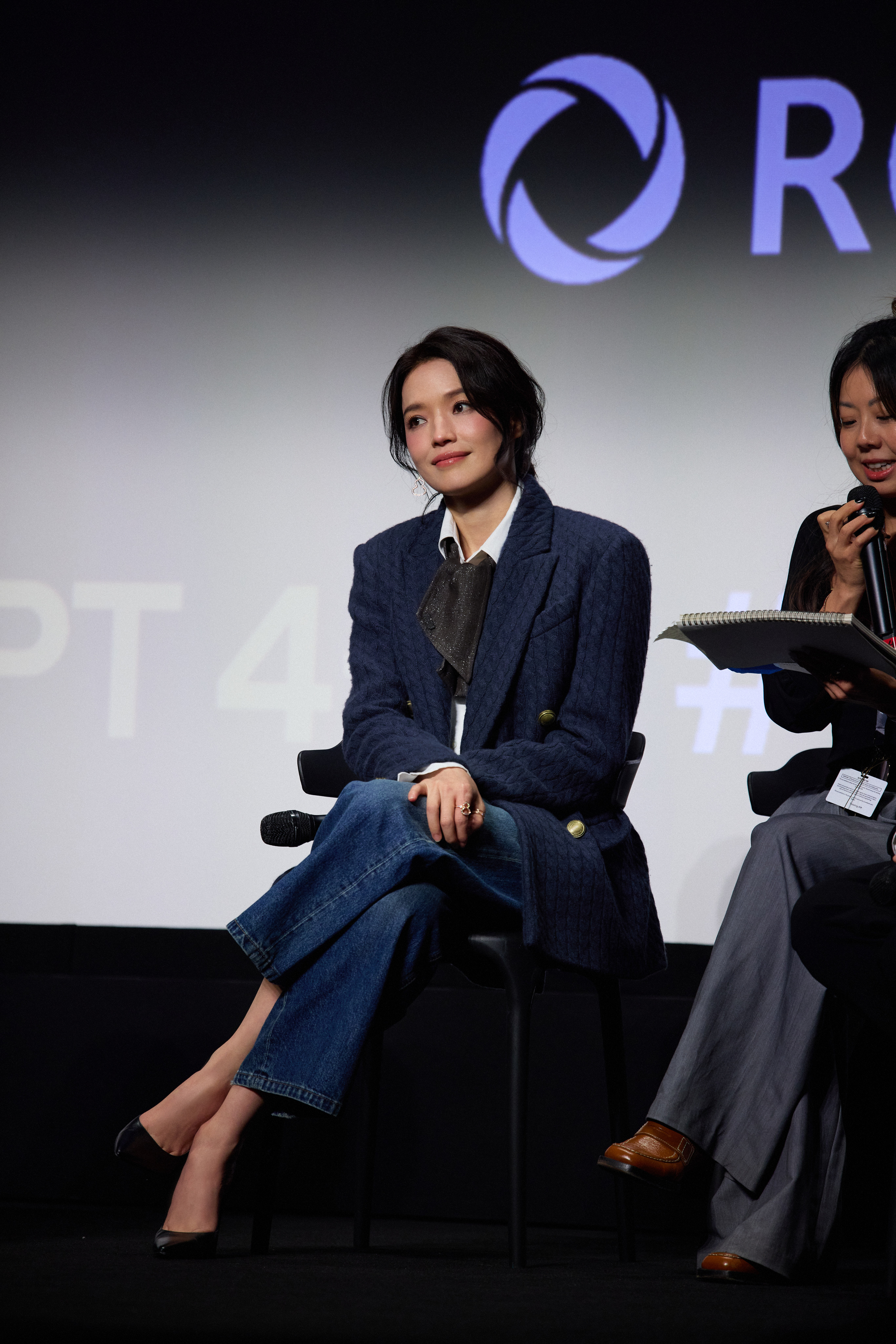 舒淇與監製葉如芬參加《女孩》北美首映的映後座談，分享創作及拍攝心得。（甲上提供）