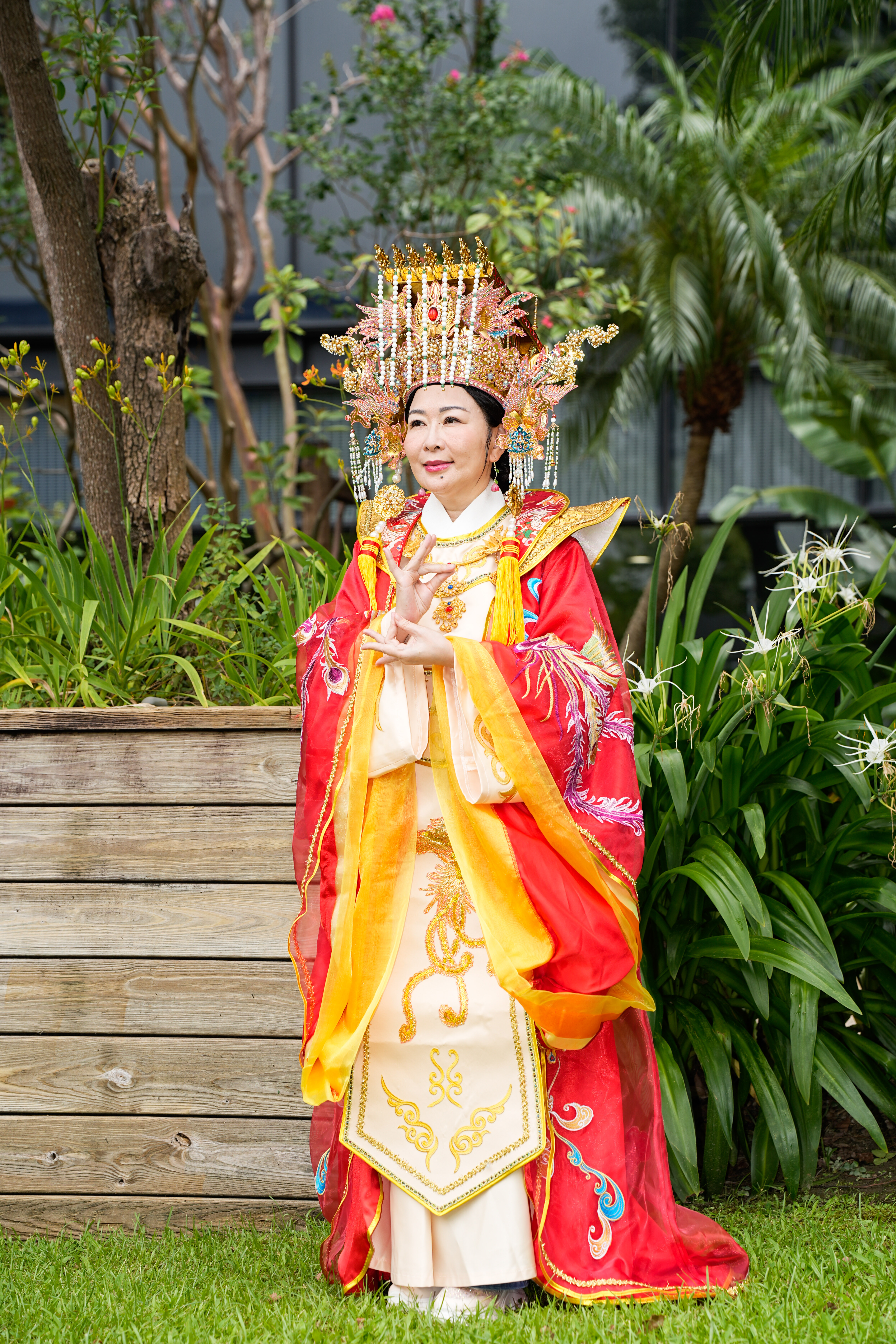 張秀卿獲欽點演出媽祖感受到殊勝。