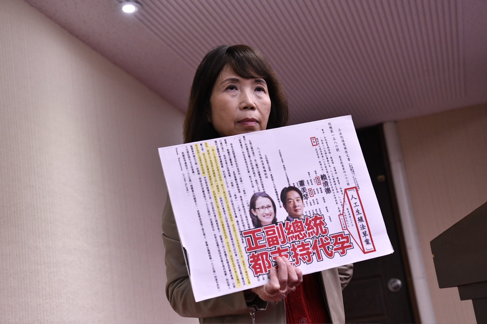 陳昭姿傳出因為要推《人工生殖法》可能例外於兩年條款留任立委,引發黨內質疑。(鏡報李智為)