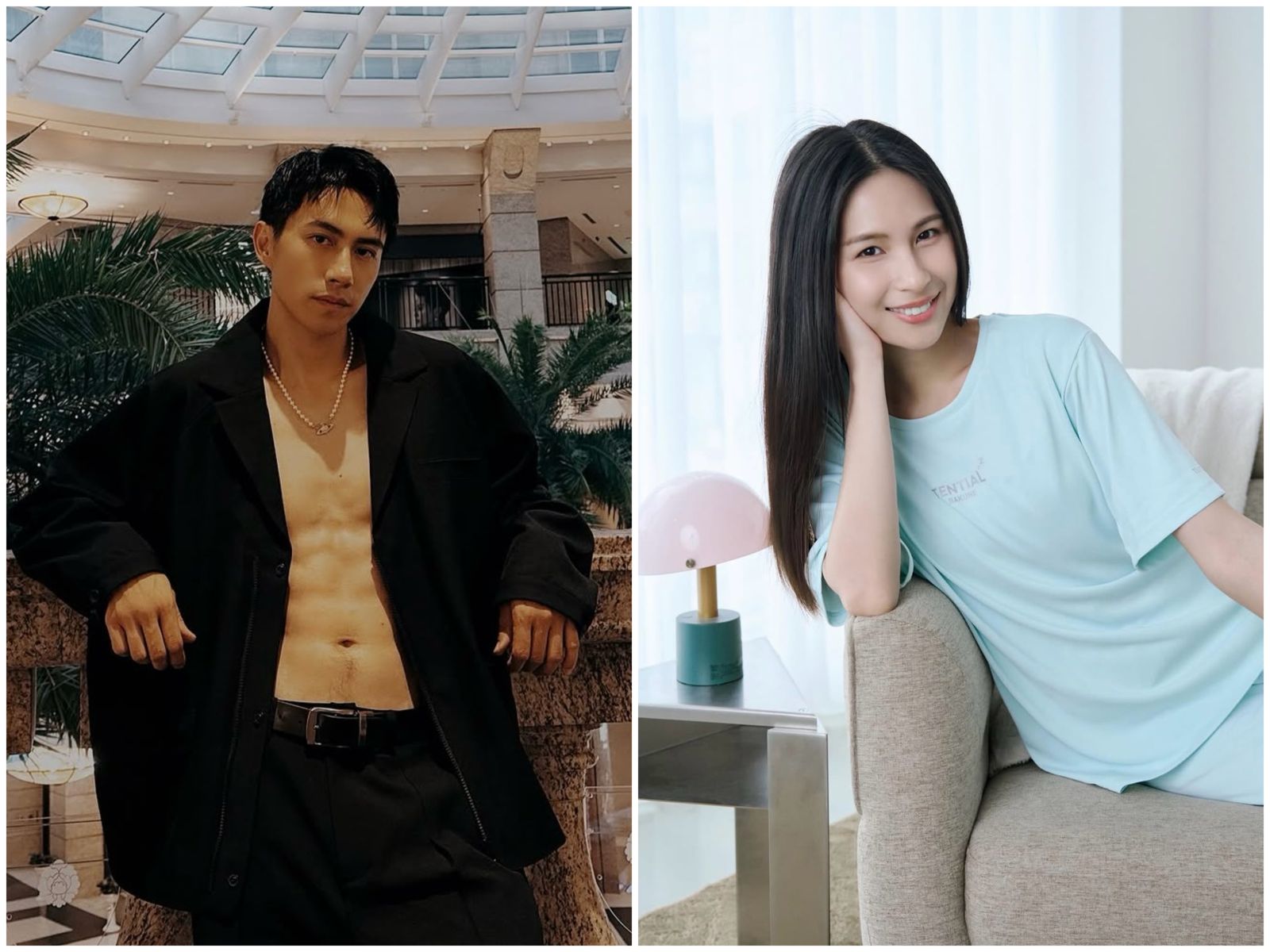 潘君侖慘遭女友林亭莉戴綠帽，捲入錯綜複雜的雙重三角關係。（圖／翻攝自潘君侖、林亭莉IG)