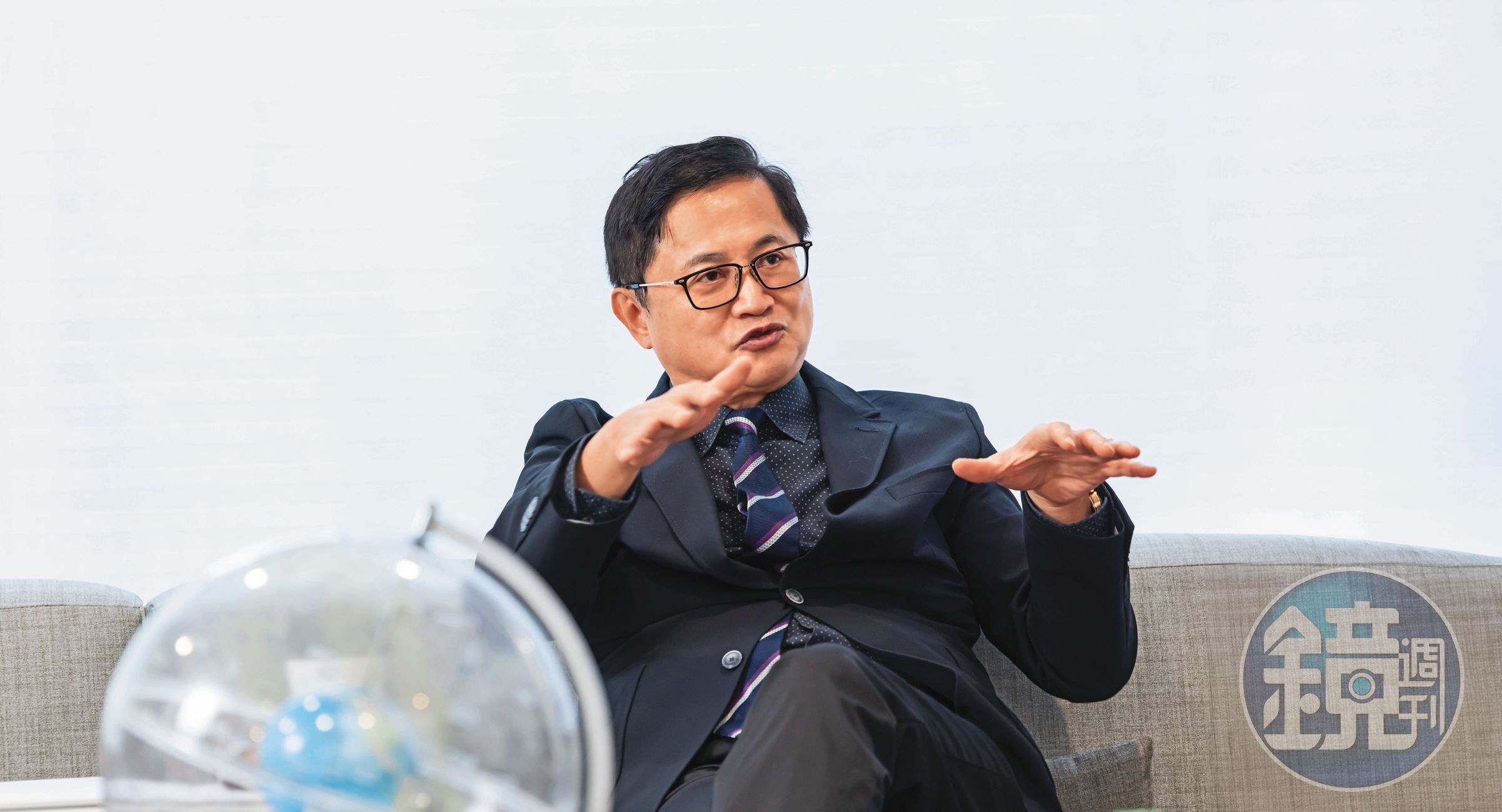 在永擎上市業績發表會前,和碩董事長童子賢帶著金孫—永擎團隊接受本刊專訪。