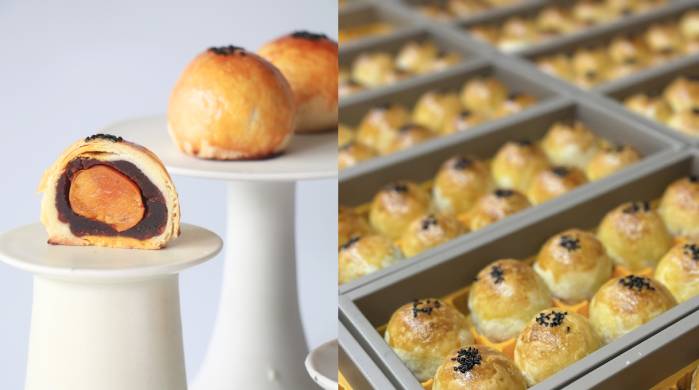 陳耀訓蛋黃酥每次開賣都秒殺。（翻攝陳耀訓·麵包埠Yoshi Bakery臉書）