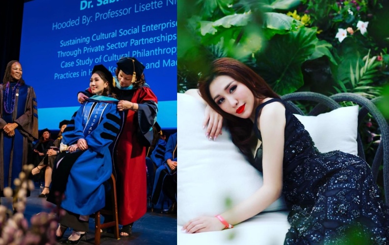 何超盈出席香港藝術學院2025畢業典禮後，上傳熱舞影片與畢業生同歡，拋開名媛包袱喊話「We did it！」展現滿滿熱情與親和力。（翻攝自instagram/xsabrinahox）