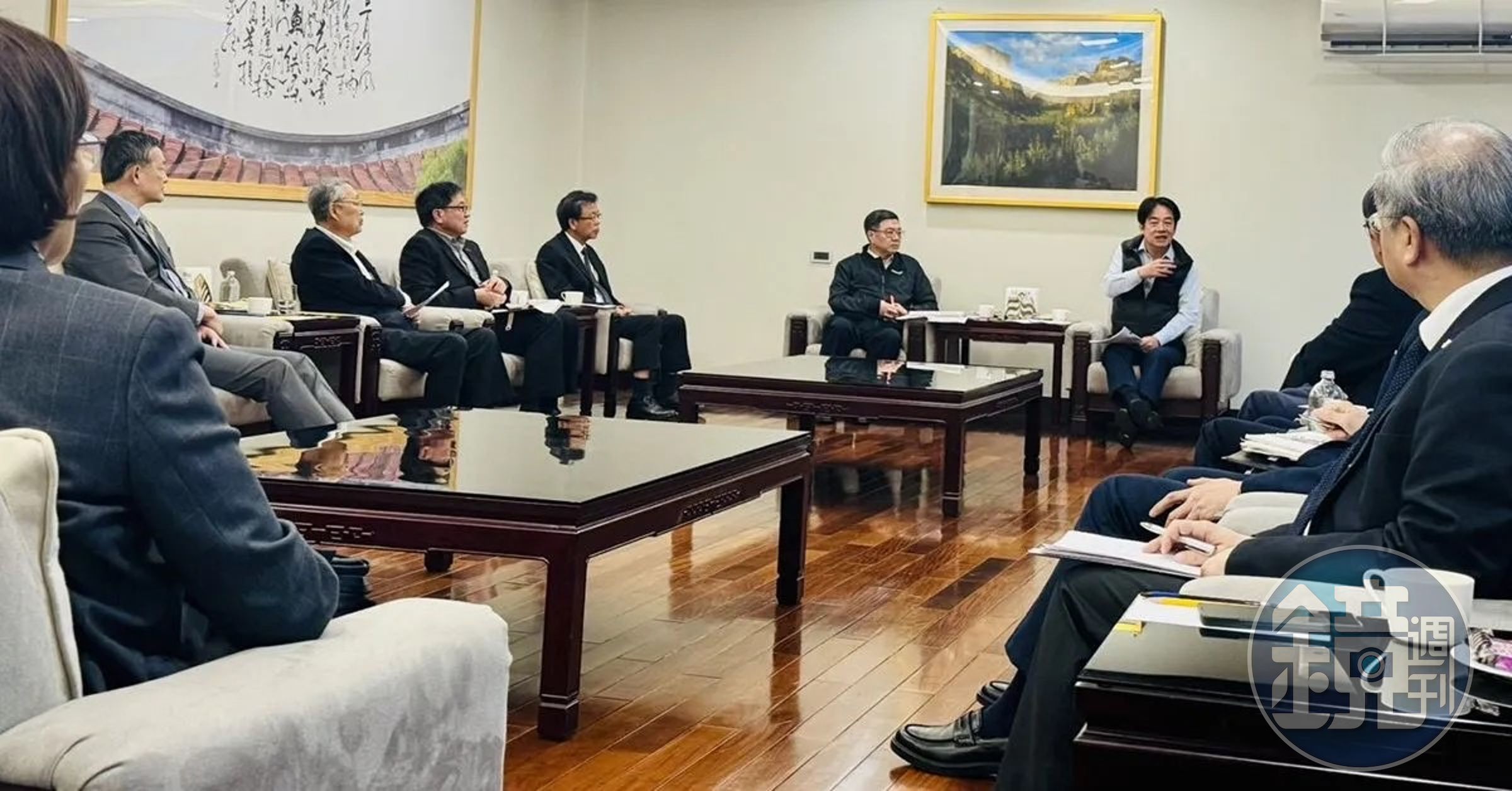 業內傳出，上（7）月中多位工商領袖與產業董座低調前往總統官邸與總統賴清德進行產業交流與意見分享。（總統府資料照，僅示意非內文所提之座談會照片）