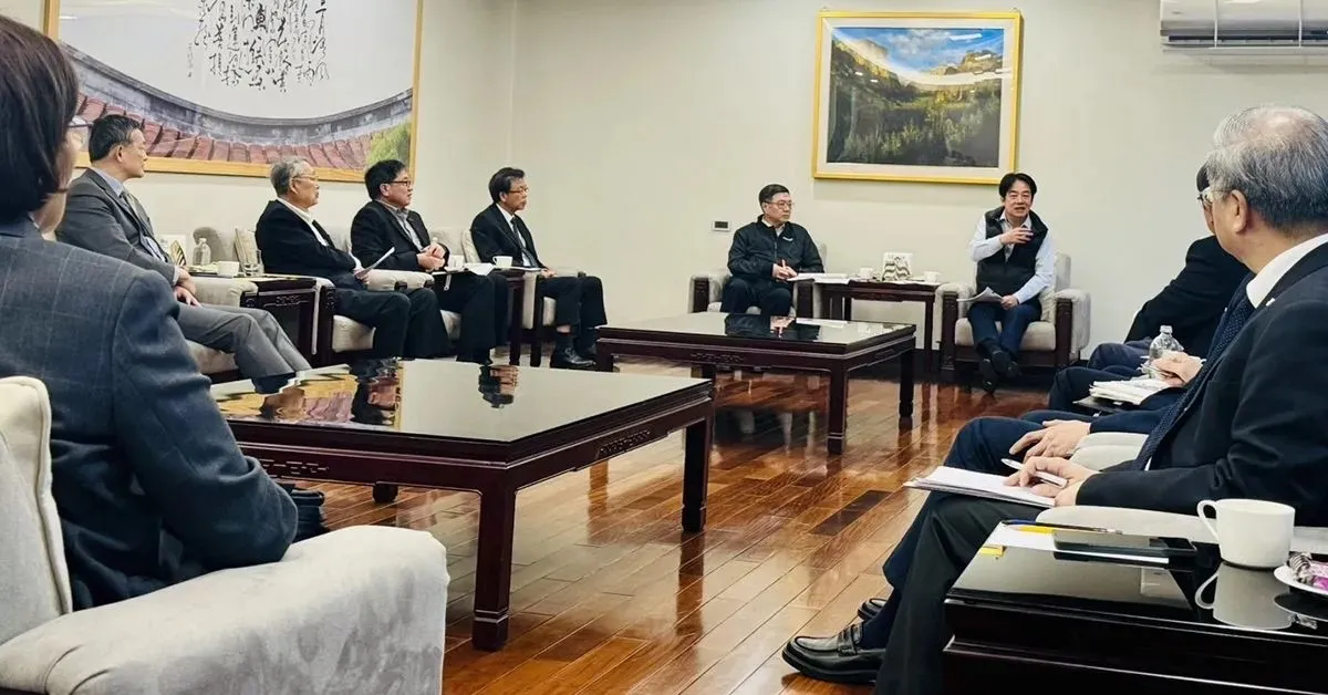 業內傳出，上（7）月中多位工商領袖與產業董座低調前往總統官邸與總統賴清德進行產業交流與意見分享。（總統府資料照，僅示意非內文所提之座談會照片）