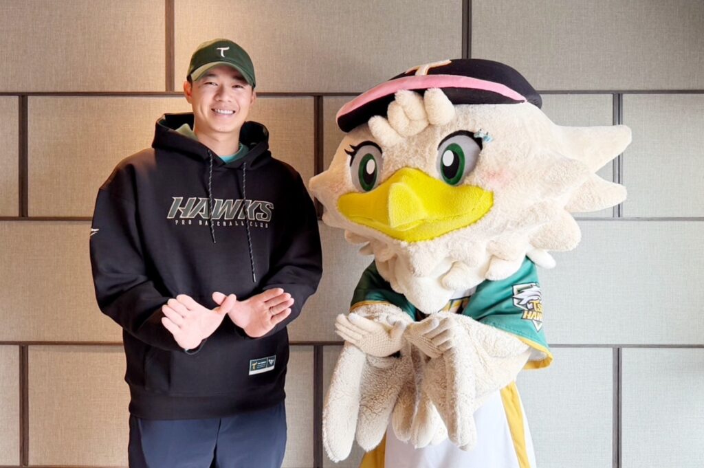 黃子鵬5年6,600萬加盟台鋼雄鷹。（翻攝自台鋼雄鷹官網）