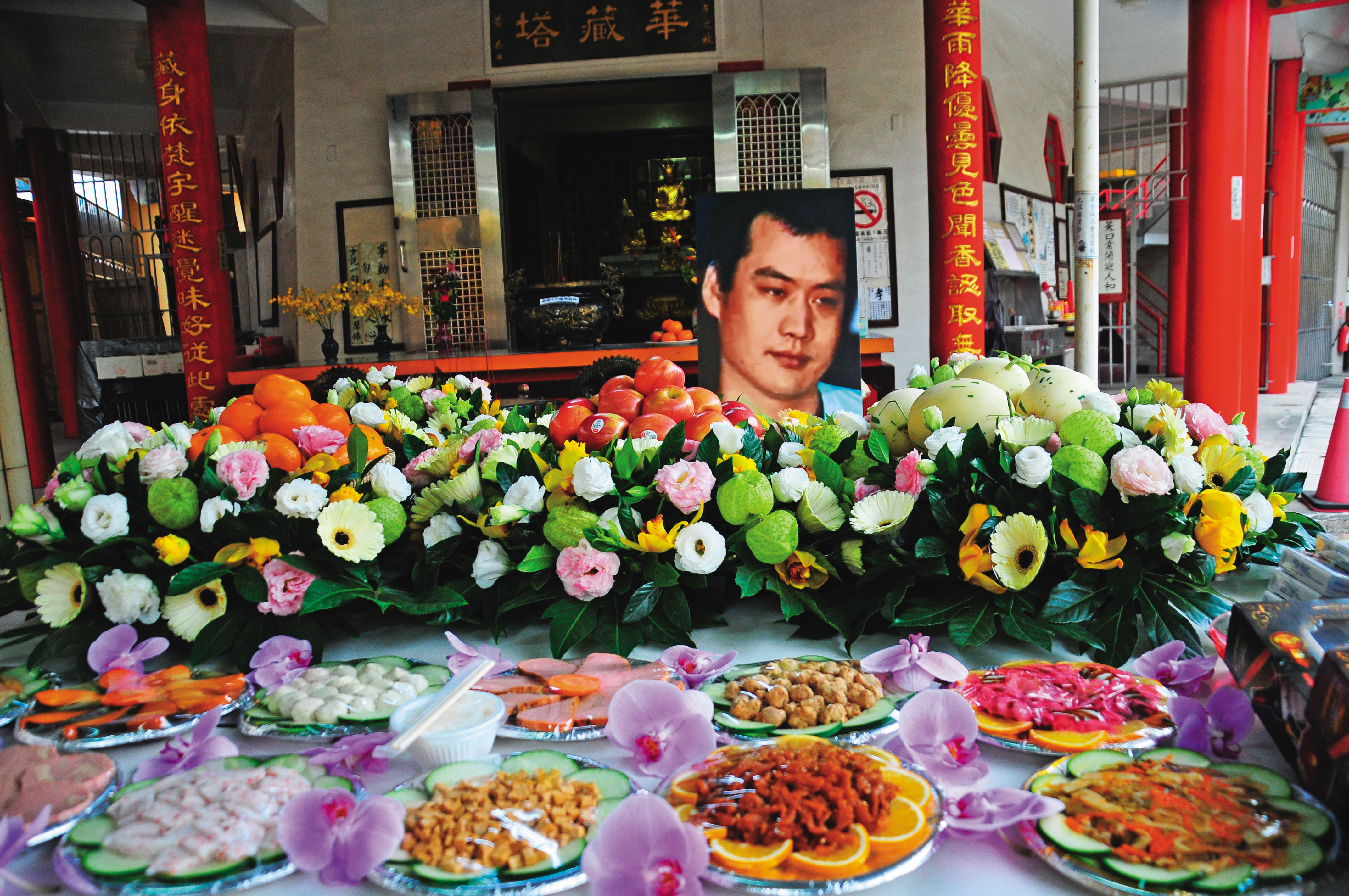 劉煥榮槍殺多名黑道大哥，遭槍決伏法，旗下小弟在他忌日舉辦追思會。（讀者提供）