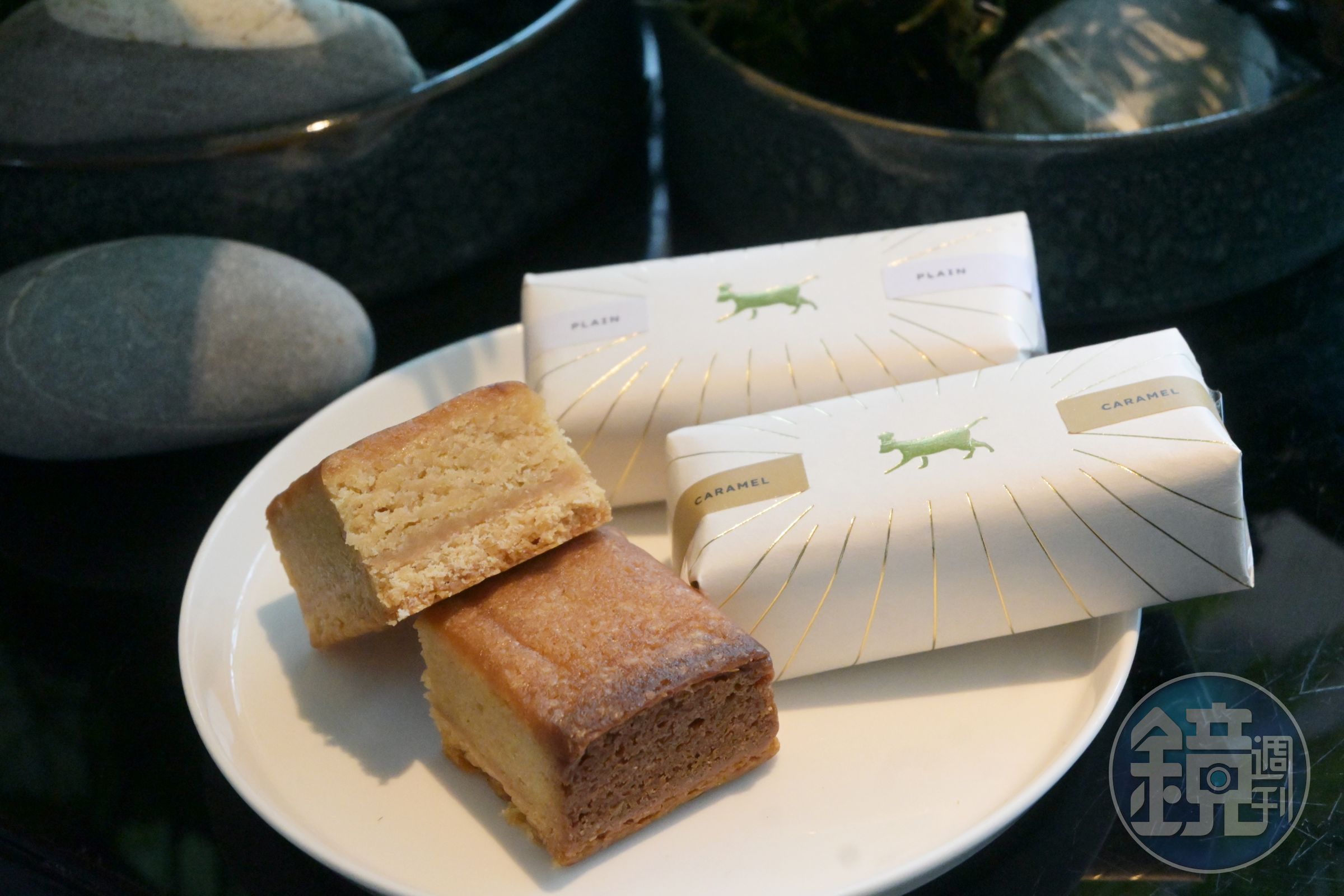 「Butter Bar磚蛋糕」共有經典香草、伯爵茶香、蜂蜜香栗、濃萃咖啡與焦糖奶油5種口味。（980元／5入）