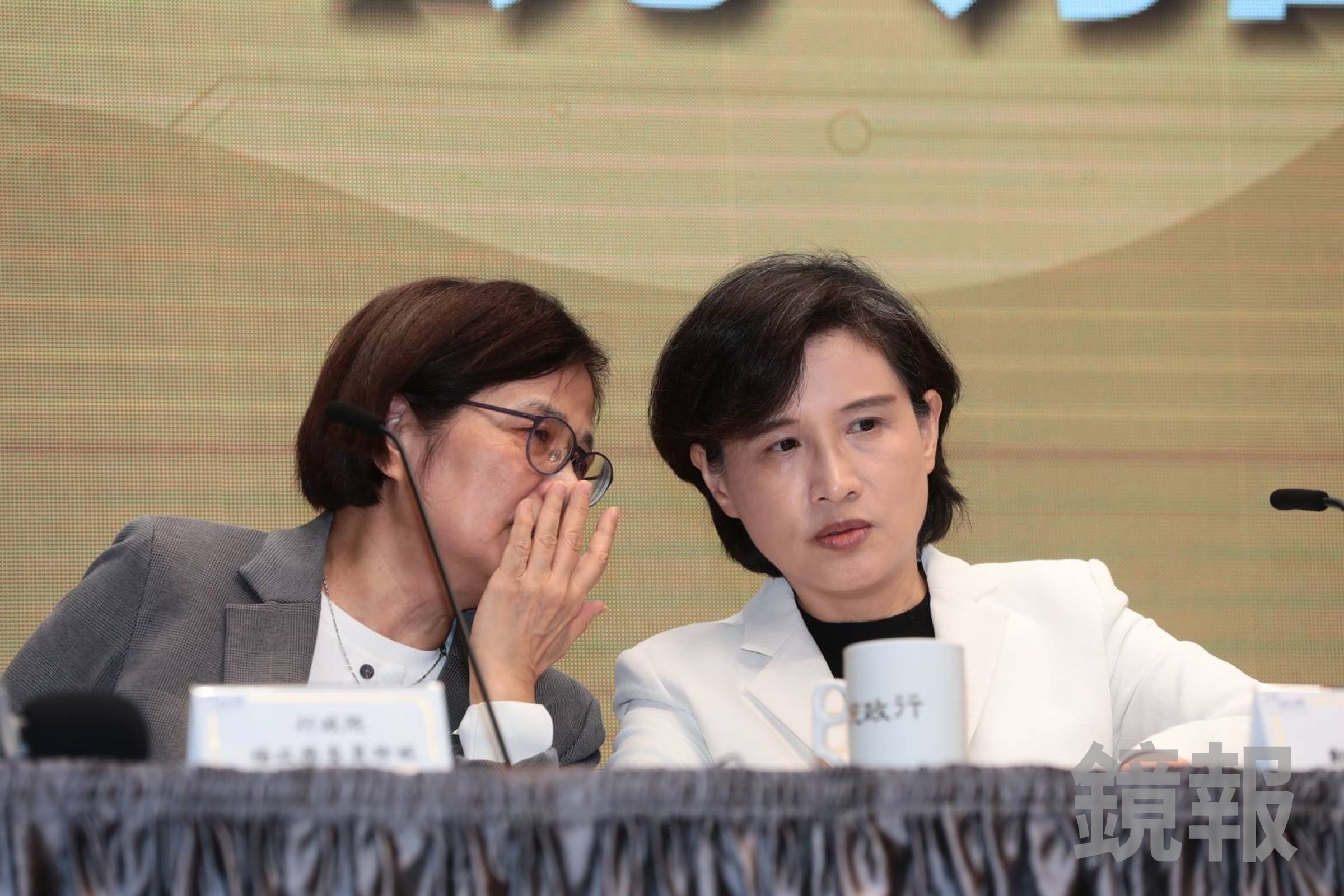 鄭麗君說明台美對等關稅談判及未來貿易協議內容。(鏡報林煒凱)
