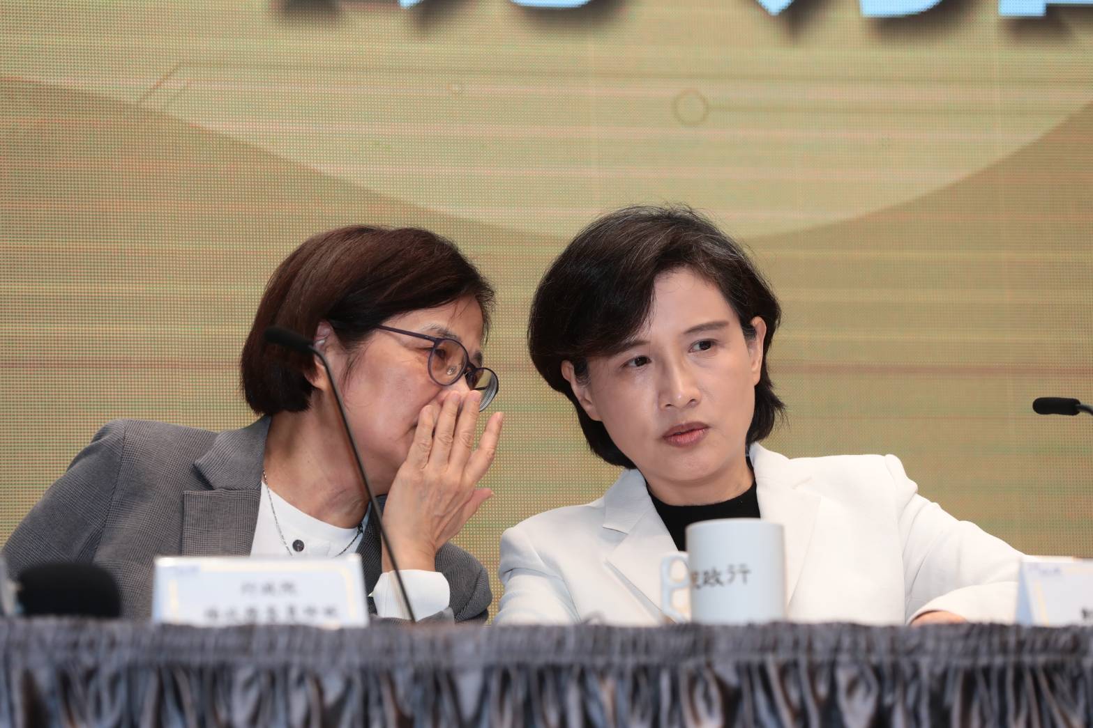 鄭麗君說明台美對等關稅談判及未來貿易協議內容。（鏡報林煒凱）