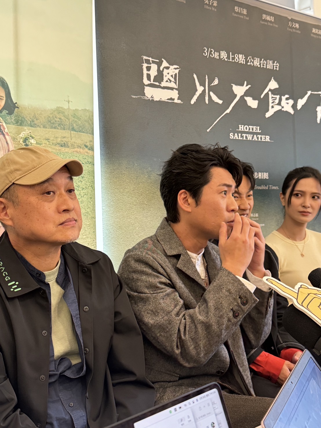 黃迪揚分享過去曾因拍打戲被打歪鼻子。（葉婉如攝）