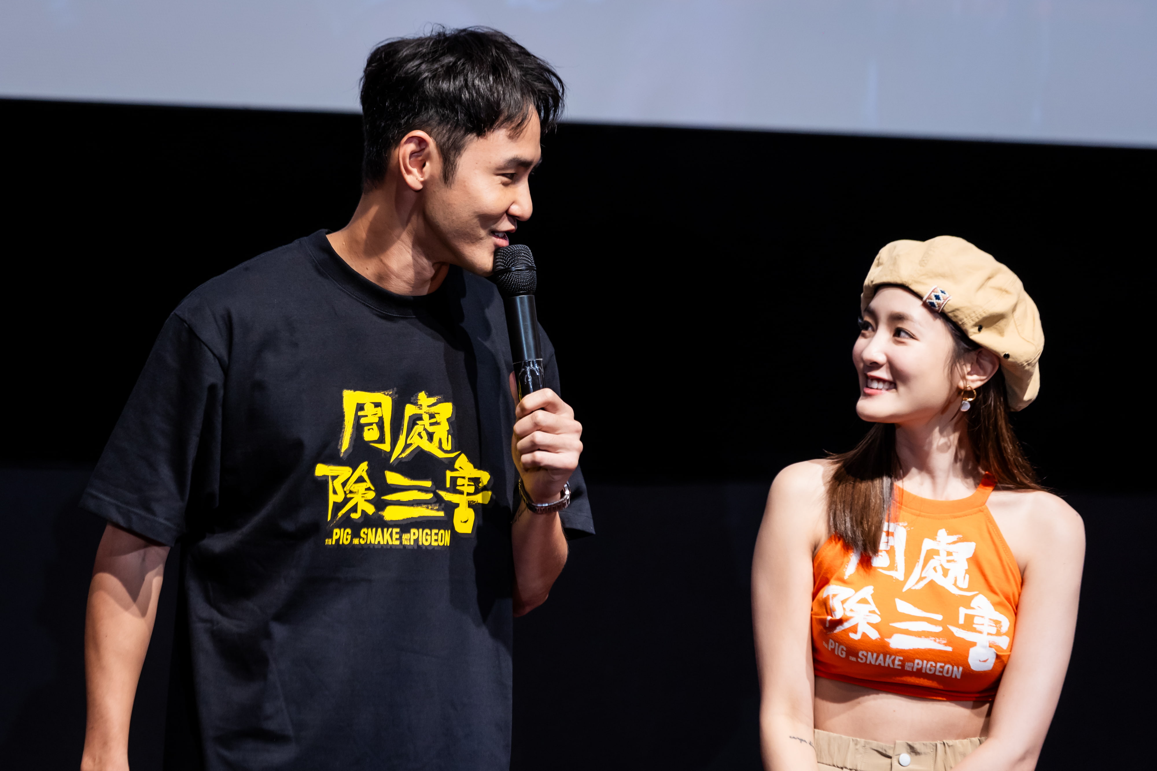 讓阮經天（左）覺得困難的戲不是打鬥，而是他與王淨（右）角色初相逢的戲。（一種態度電影提供）