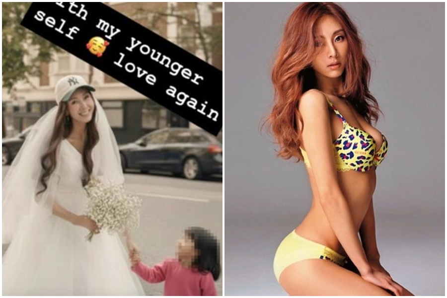 被封為「爆乳歌姬」「9頭身美女」歌手G.NA（崔智娜）驚傳祕婚生子。（翻攝自G.NA＠IG）