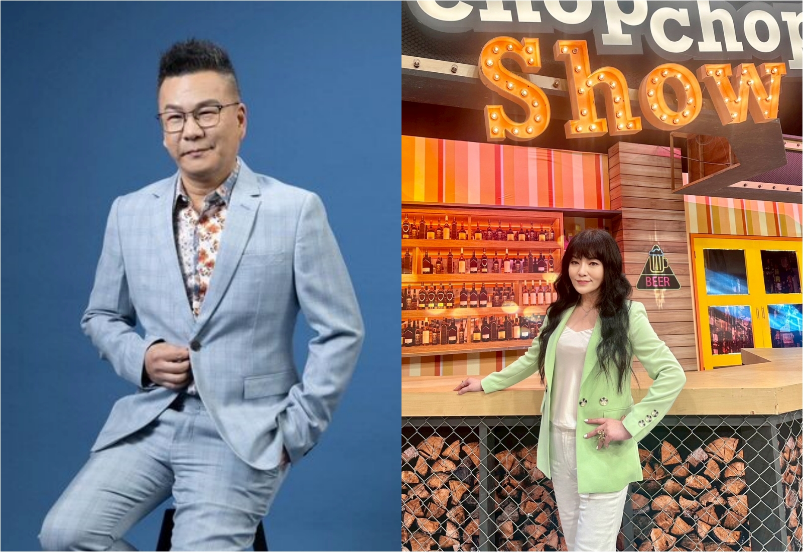 沈玉琳罹患血癌，積極治療中，唐綺陽暖心喊話，為沈玉琳守護節目。（翻攝自沈玉琳、唐綺陽臉書）