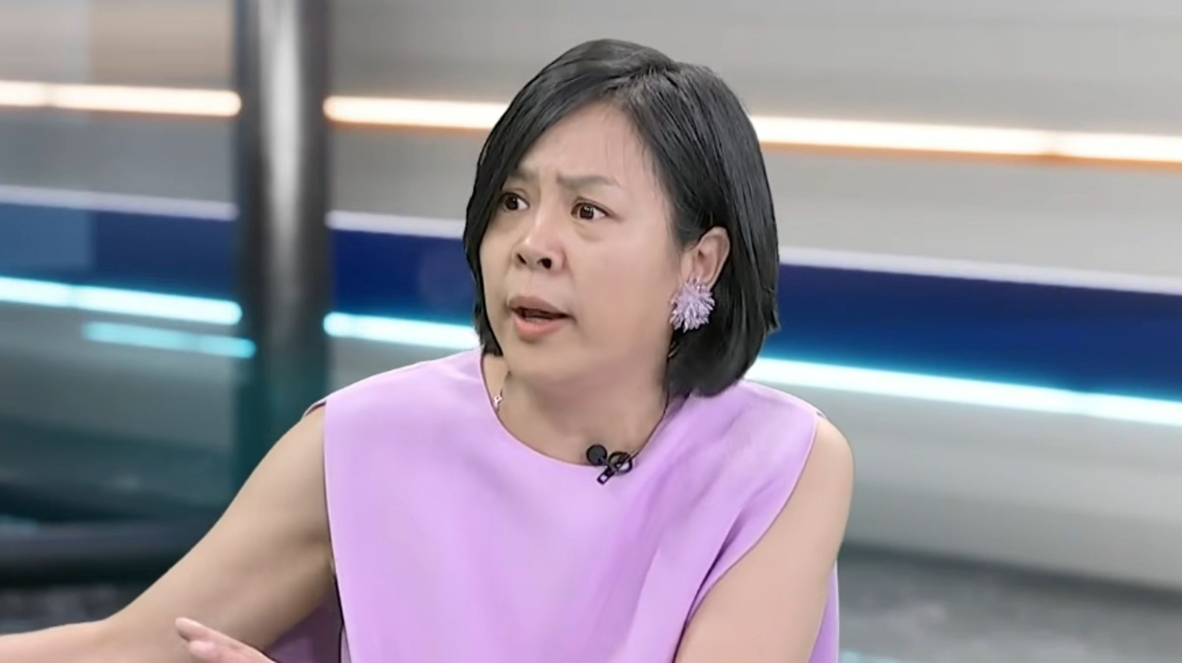 李貞秀上節目專訪怒批黃國昌「哪一次沒有說謊」。（鏡新聞）