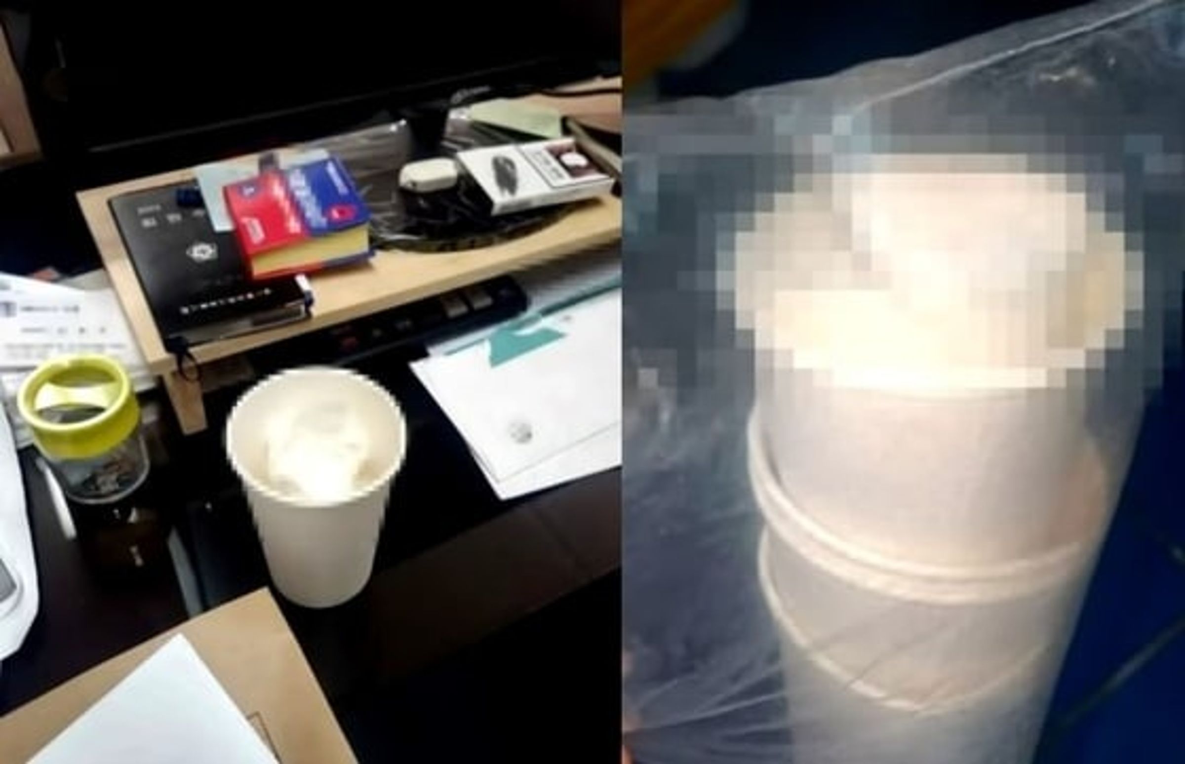 據悉當事律師承認自己就是體液紙杯的主人。（翻自《jtbc》畫面）