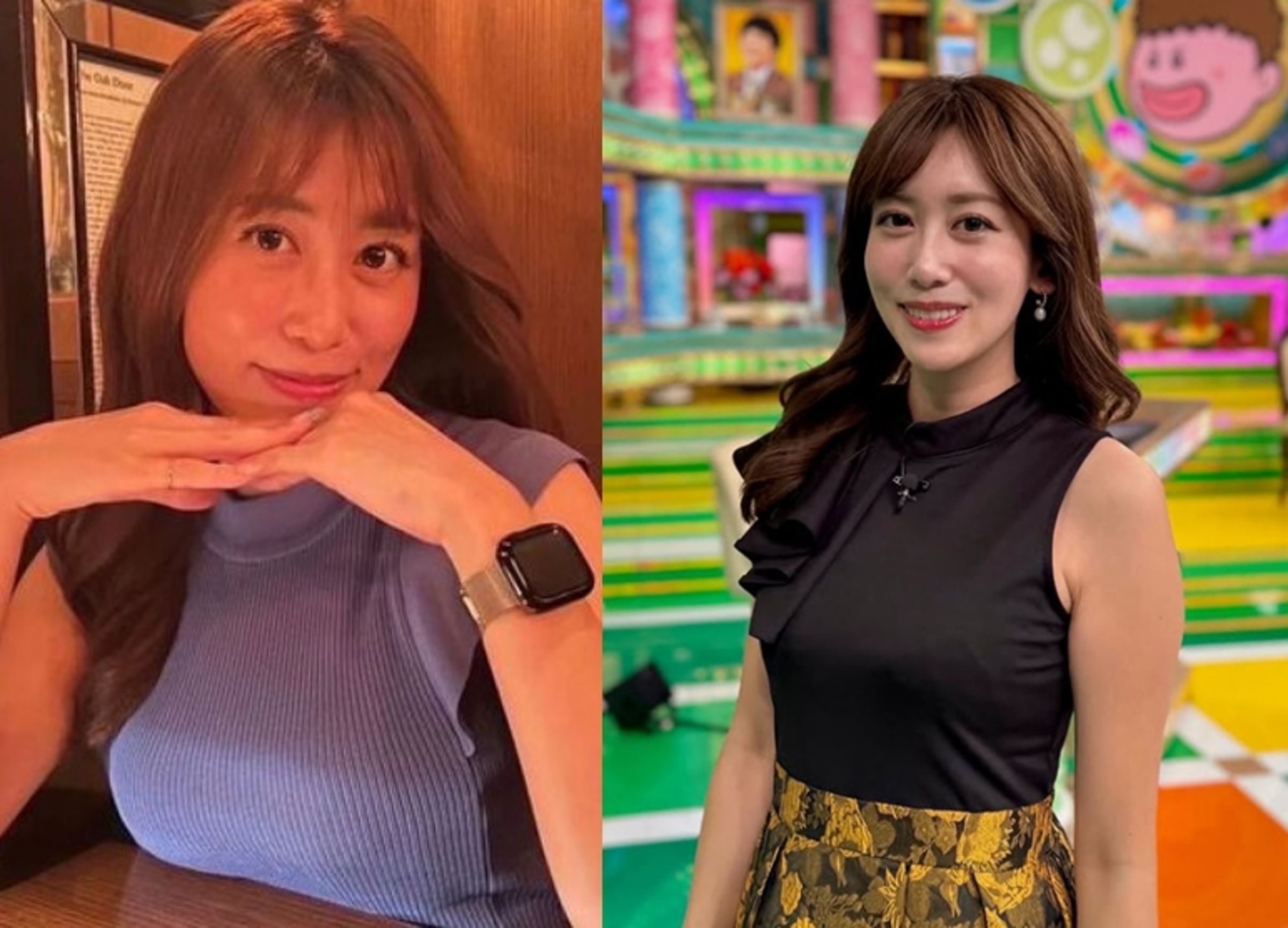 前主播中川安奈先前曾因胸部放桌上的照片引發爭議,遭電視台警告。(翻攝IG@nakagawa.anna1022)