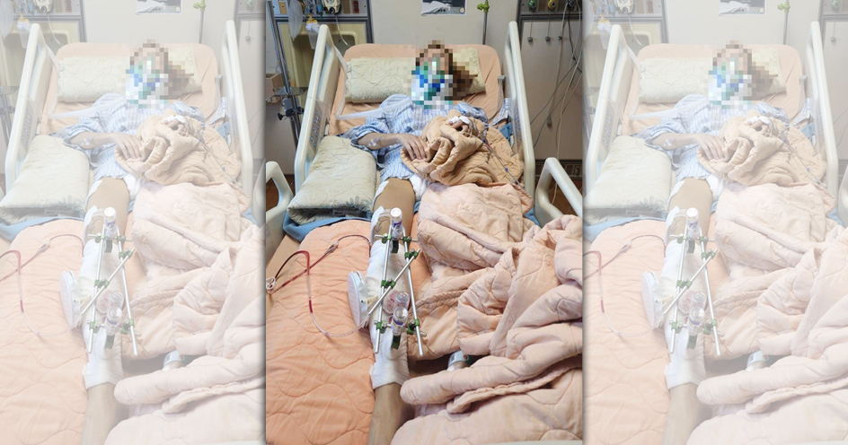 泰國網紅茱麗葉上月底來台旅遊遇上車禍，造成右腳骨折。（翻攝threads）