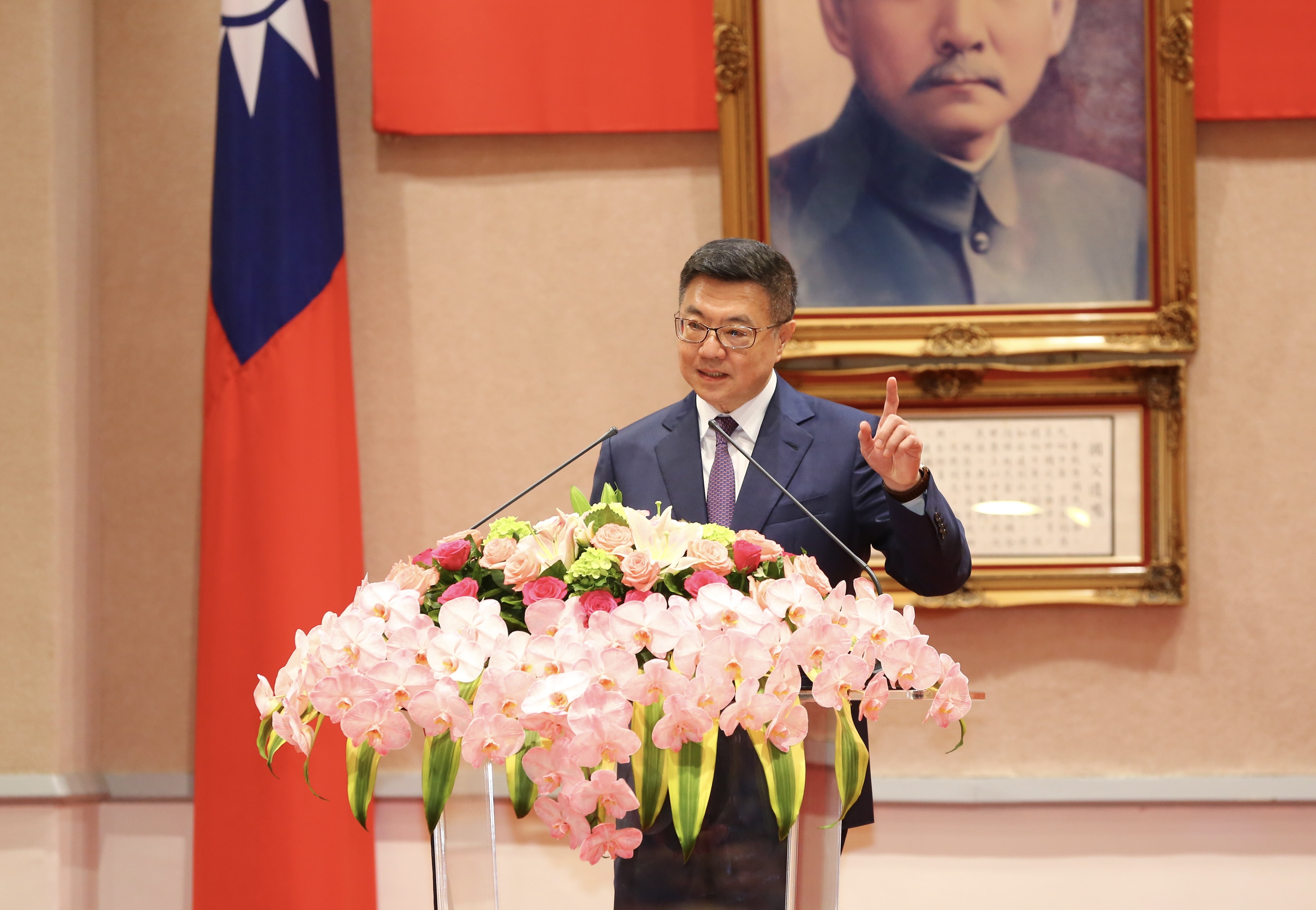卓榮泰致詞時提及,「追求非核家園永遠不可放棄」。