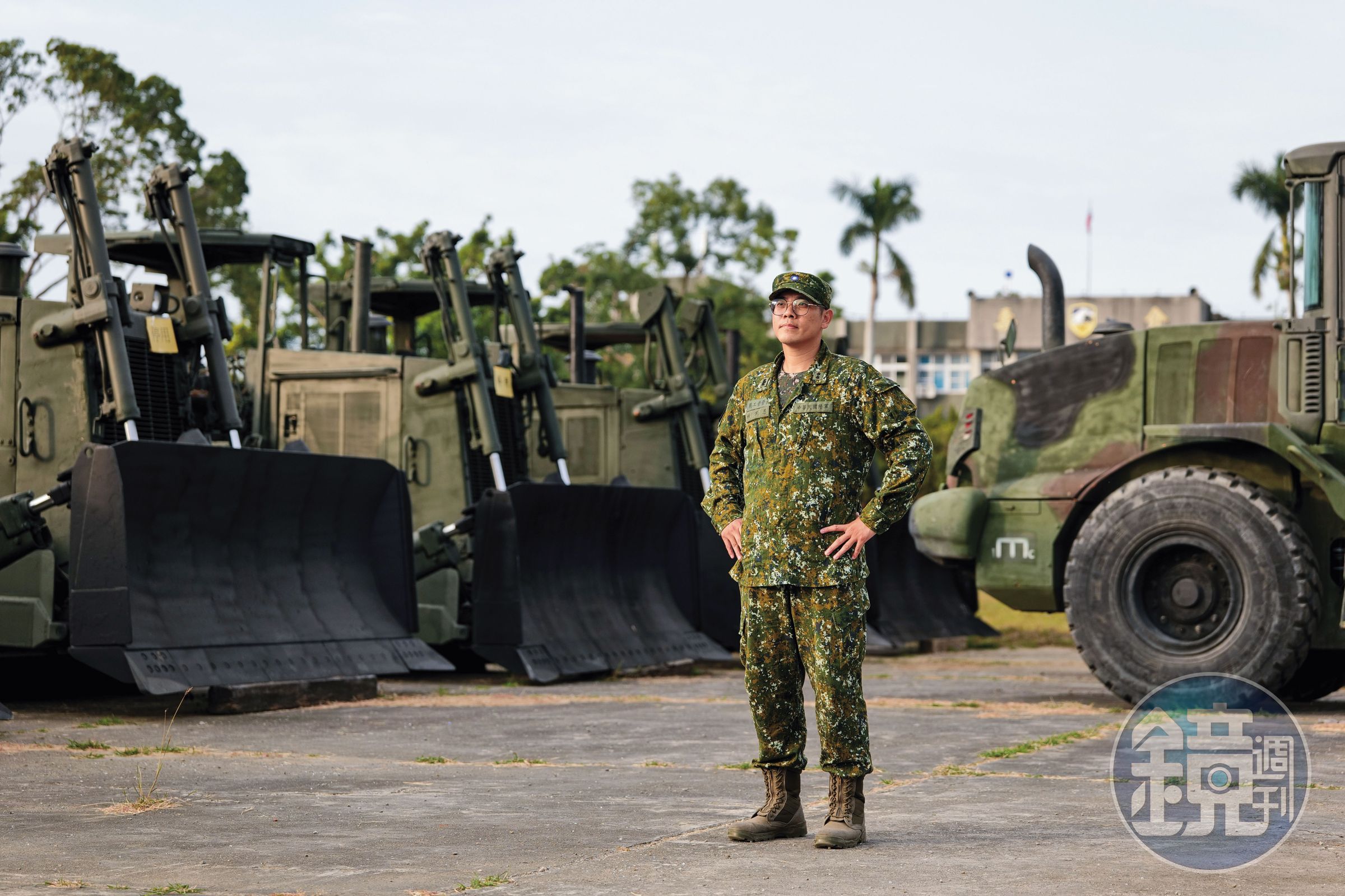 有豐富救災經驗的工兵中校營長林詳恩，連續駐紮光復鄉近20天。
