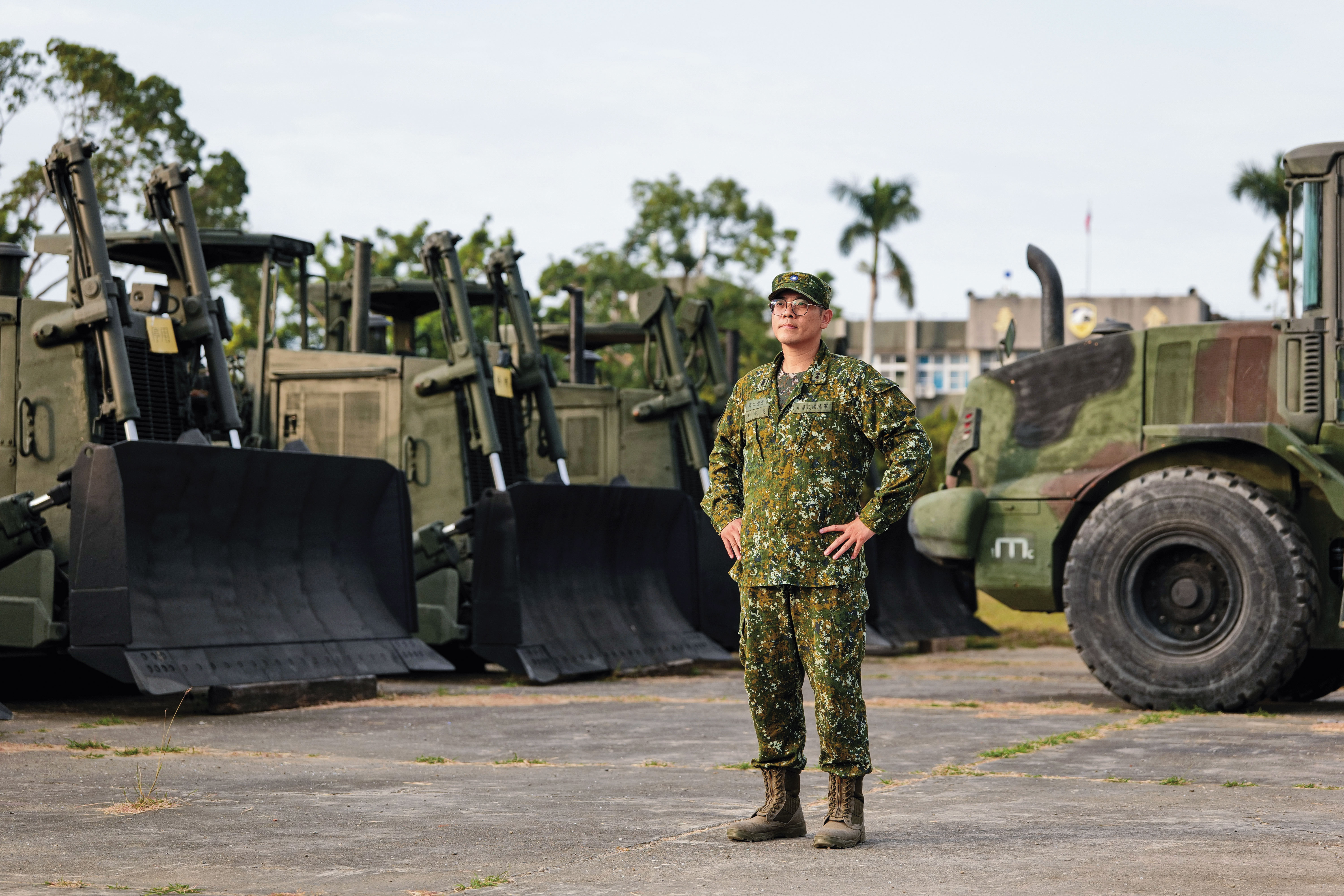 有豐富救災經驗的工兵中校營長林詳恩，連續駐紮光復鄉近20天。