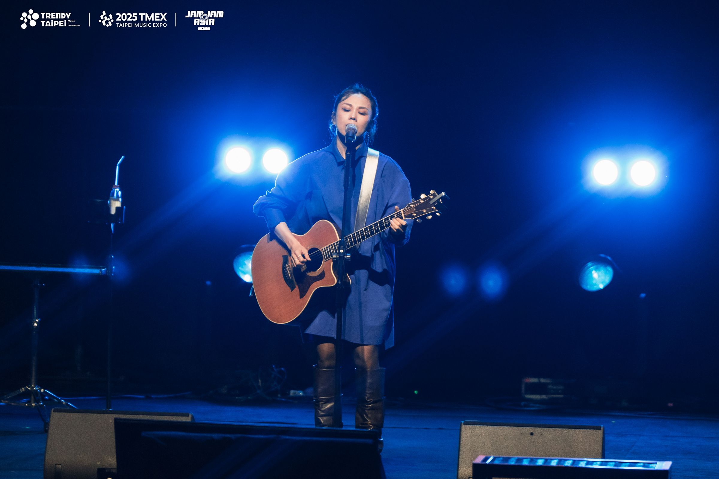 蔡健雅將JAM JAM ASIA 亞洲音樂節變成「蔡式時光音樂會」。(臺北流行音樂中心提供)