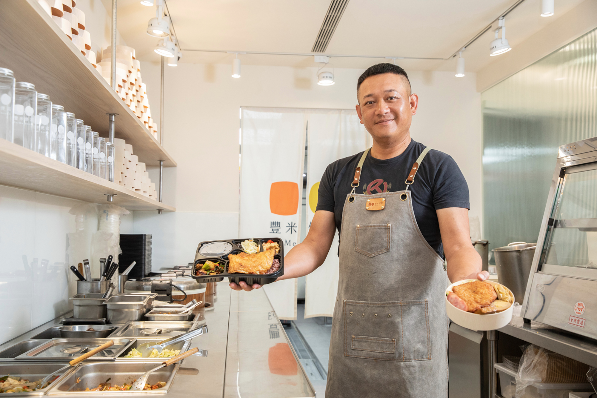 施俊豪2年前接手豐米，讓傳統便當店轉型為新竹科技新貴、醫護都愛吃的低油便當。