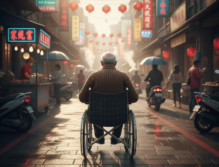 一名身價上億的百歲人瑞和照顧他多年的68歲看護結婚，家屬在醫院上演搶人大戰。（示意圖，由AI生成）