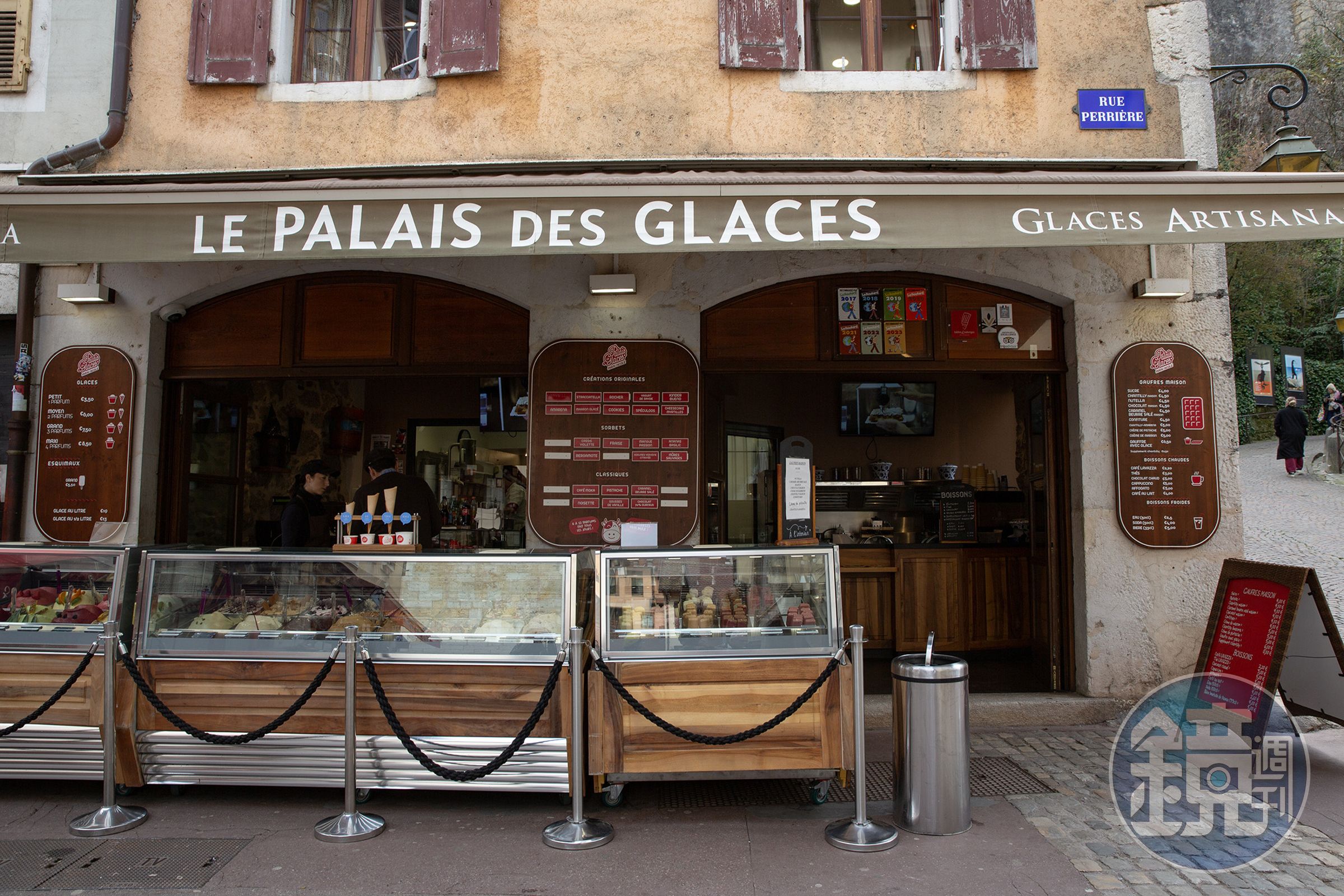 「Palais des Glaces」是安錫小鎮的冰淇淋名店之一。