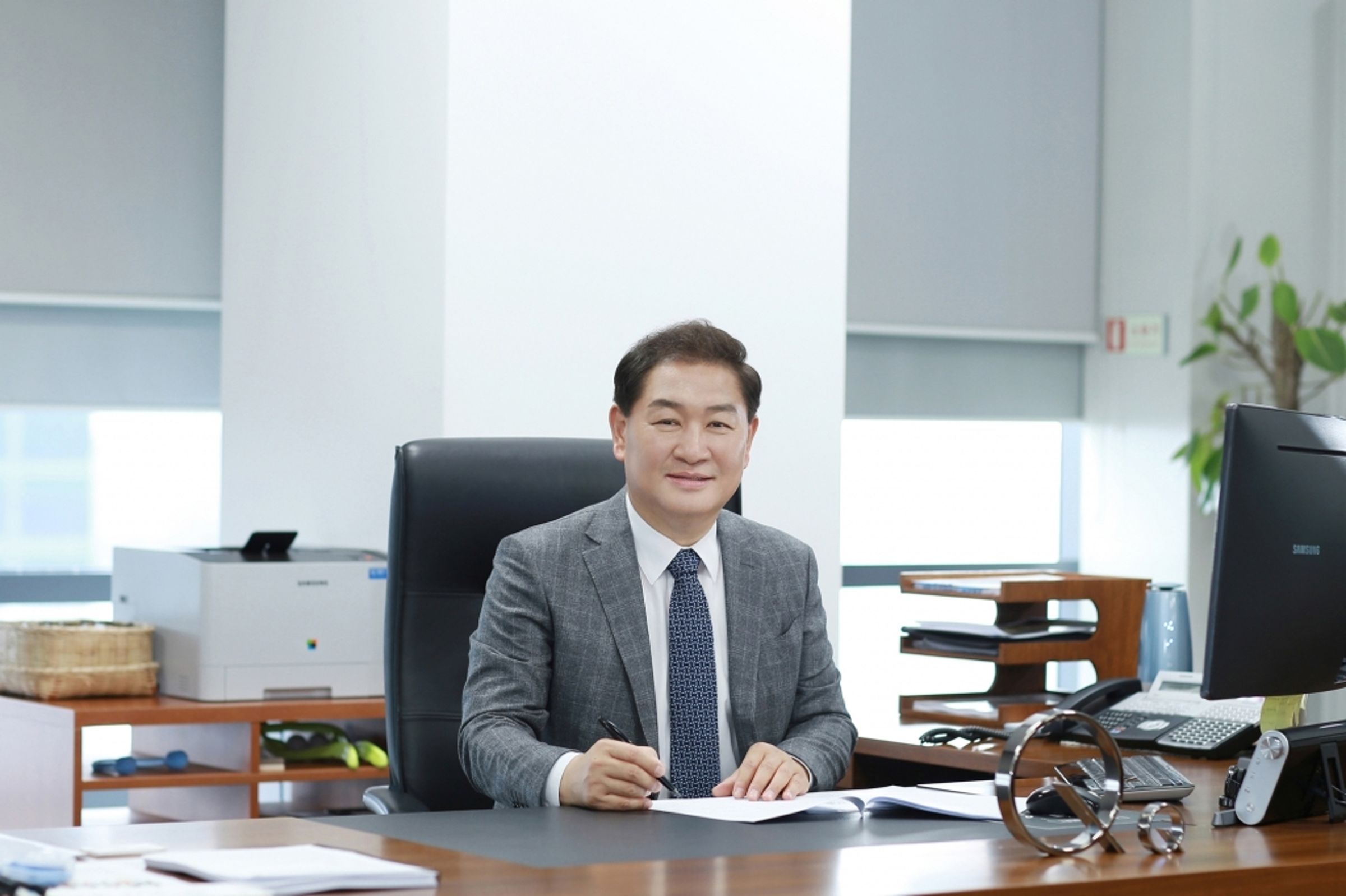 三星電子共同執行長韓宗熙過世。(翻攝samsung newsroom網站)