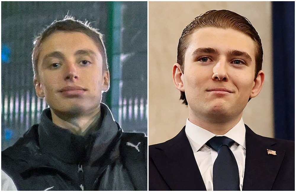 馬特維魯米安采夫(左圖)對前女友動粗,巴倫(右圖)接到女子的視訊求救電話後,跨海向英國警方報案。(翻攝X@Cultination_)