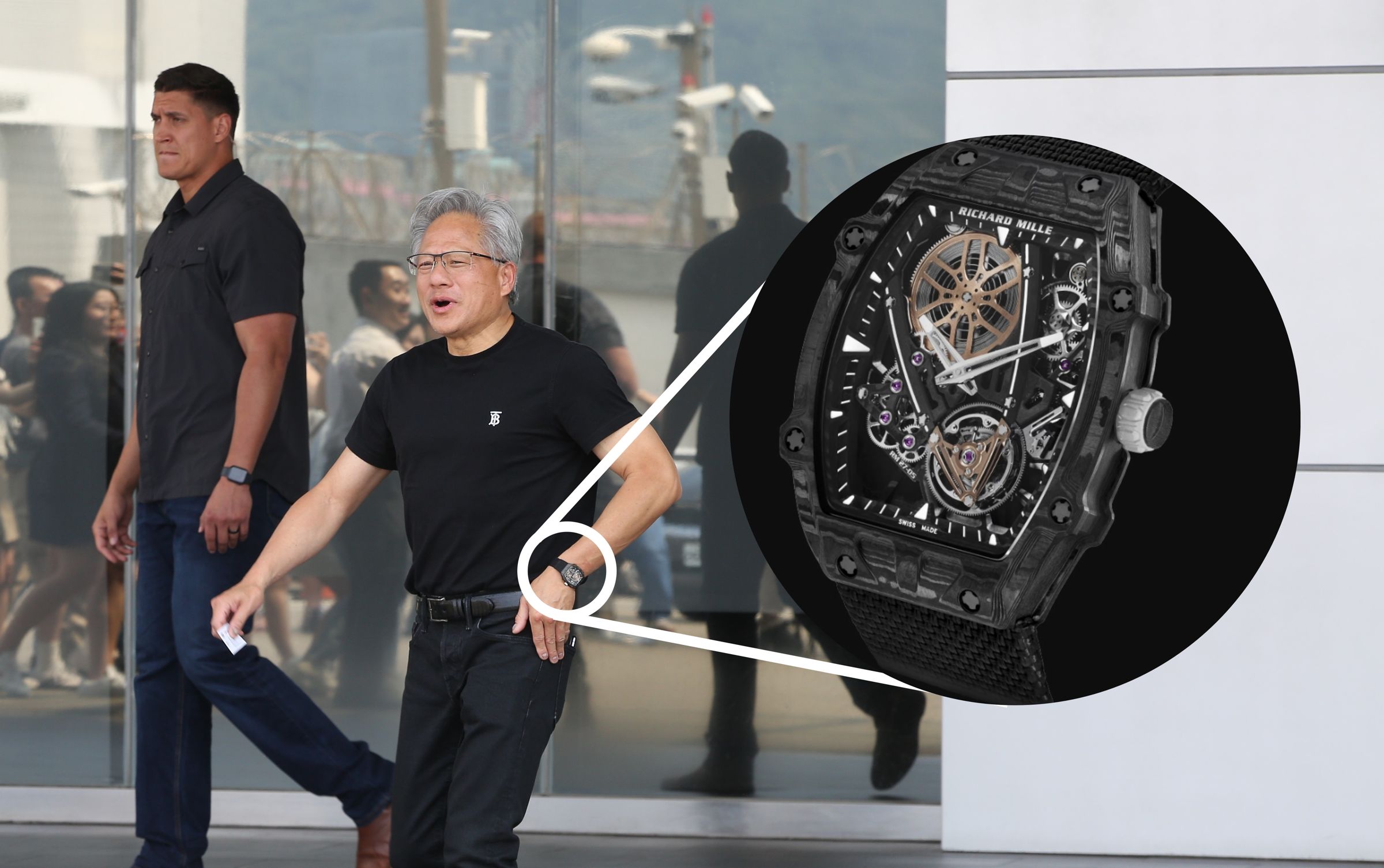 黃仁勳日前抵台時，手上的手錶意外引發討論。（鏡報新聞網提供／翻攝自RM官網）