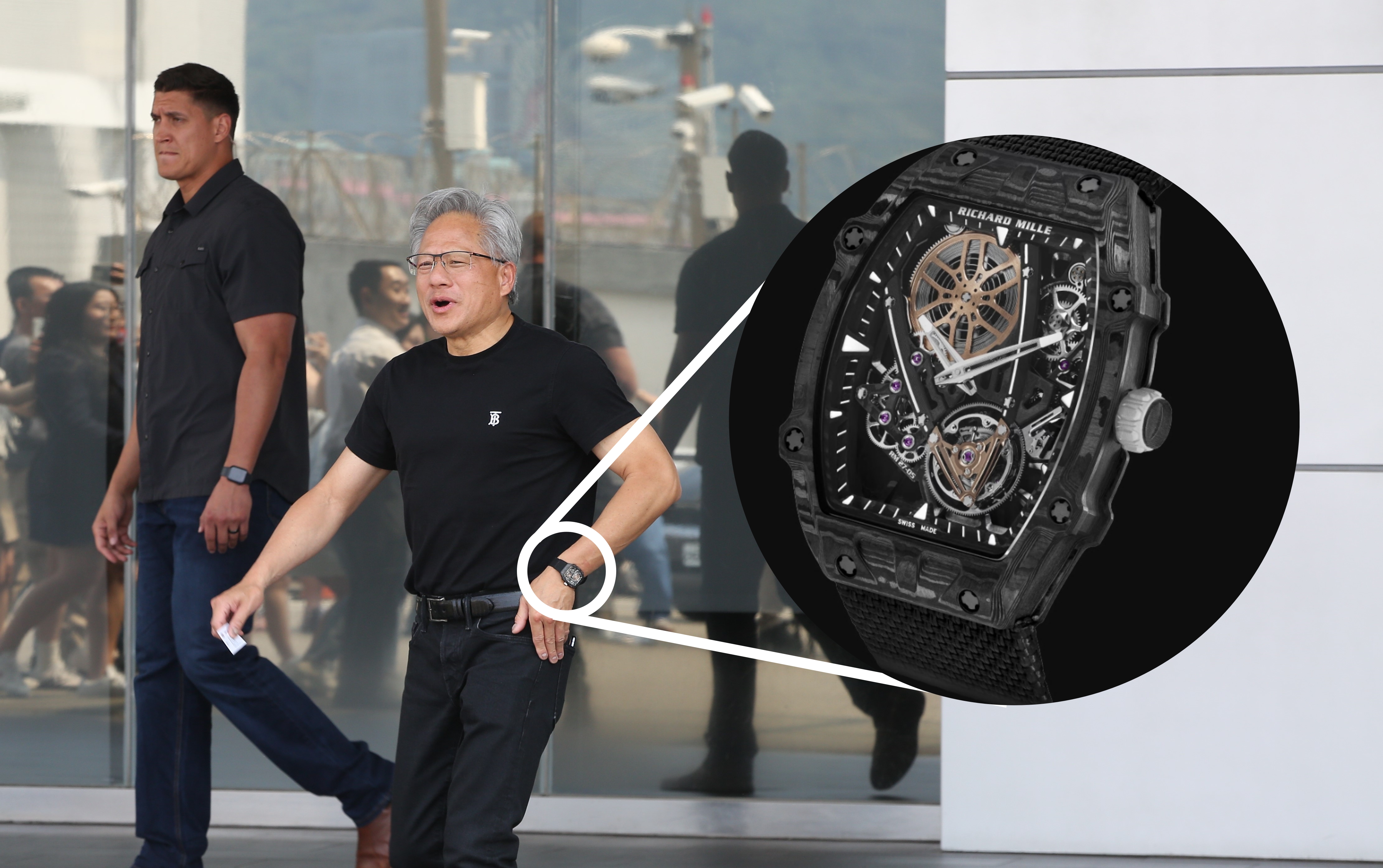 黃仁勳日前抵台時，手上的手錶意外引發討論。（鏡報新聞網提供／翻攝自RM官網）
