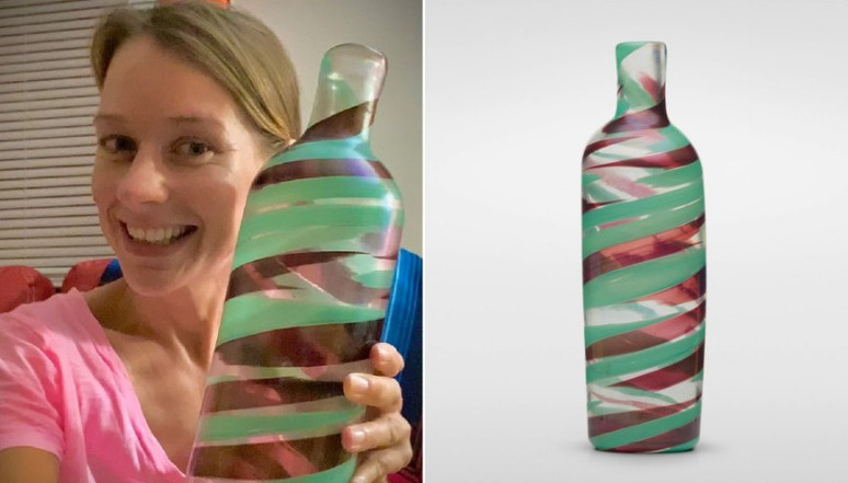 文森從二手商店花百元買下的花瓶，經鑑賞後確認是大師作品，替她賺得300多萬。（翻攝X@CerfiaFR）