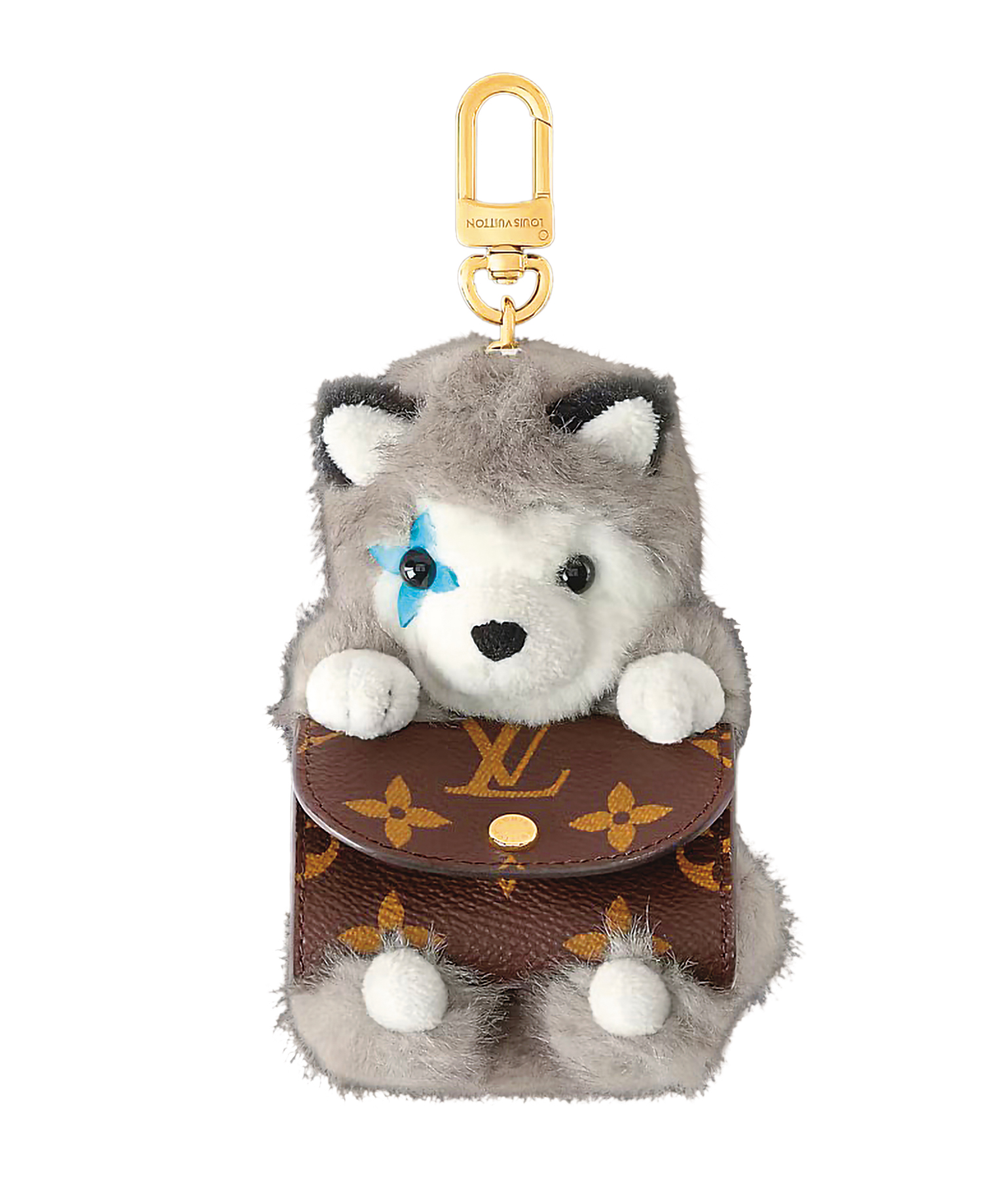 Cute Husky手袋吊飾,目前官網已缺貨,想入手得看緣分。(翻攝自Louis Vuitton官網)