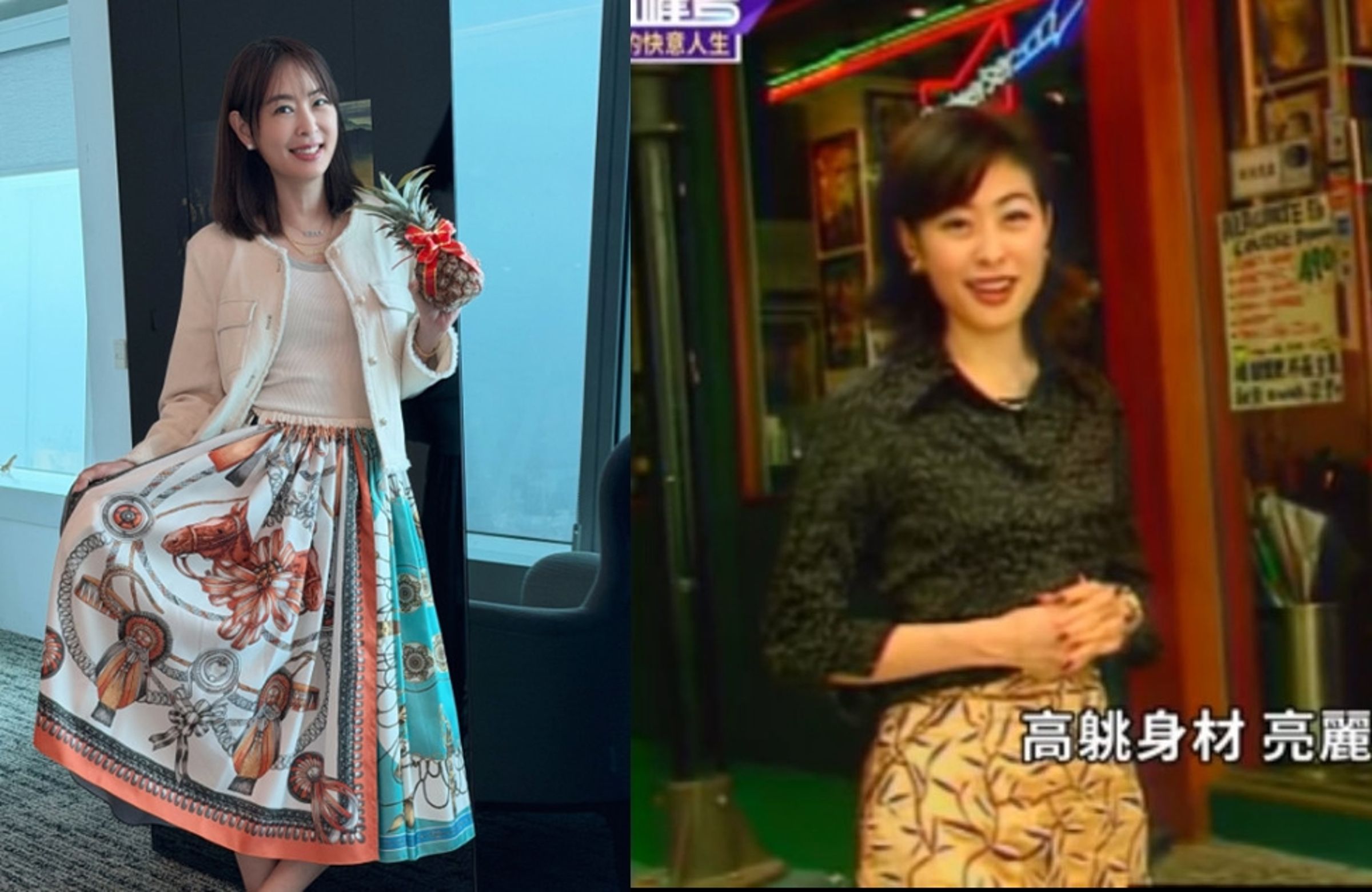 賈永婕第一份工作是在華視當記者,當年模樣清秀。(翻攝臉書粉專@賈永婕的跑跳人生)