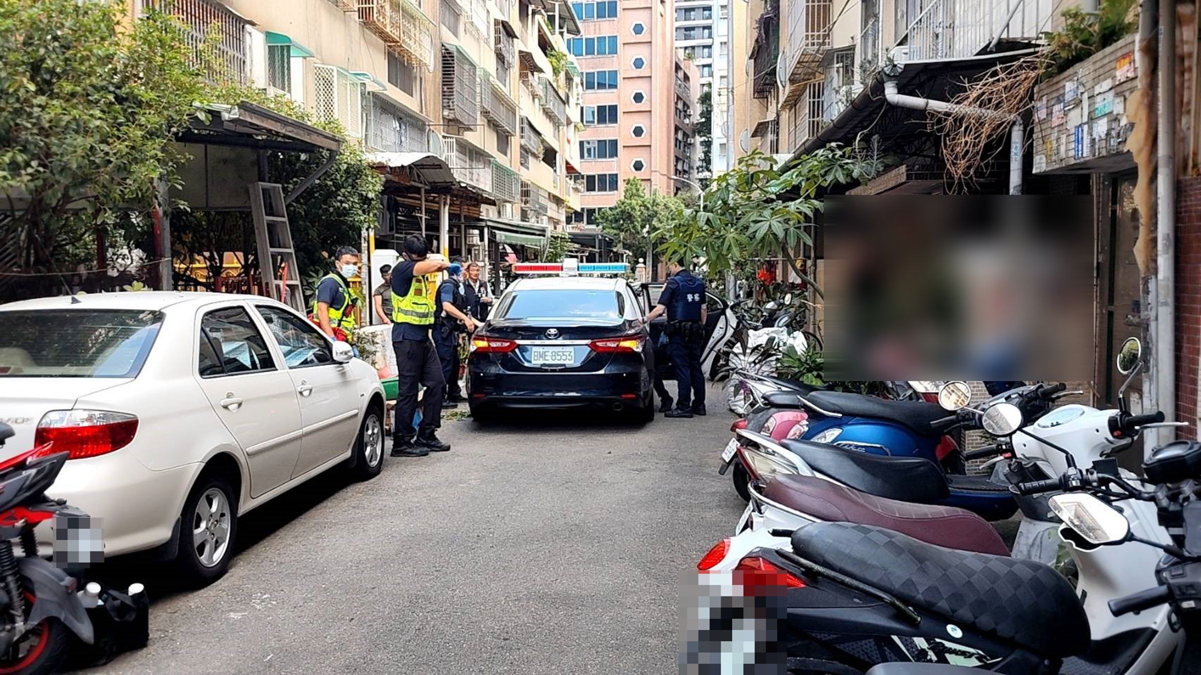 警方獲報隨即現場逮捕蕭男。(警方提供)
