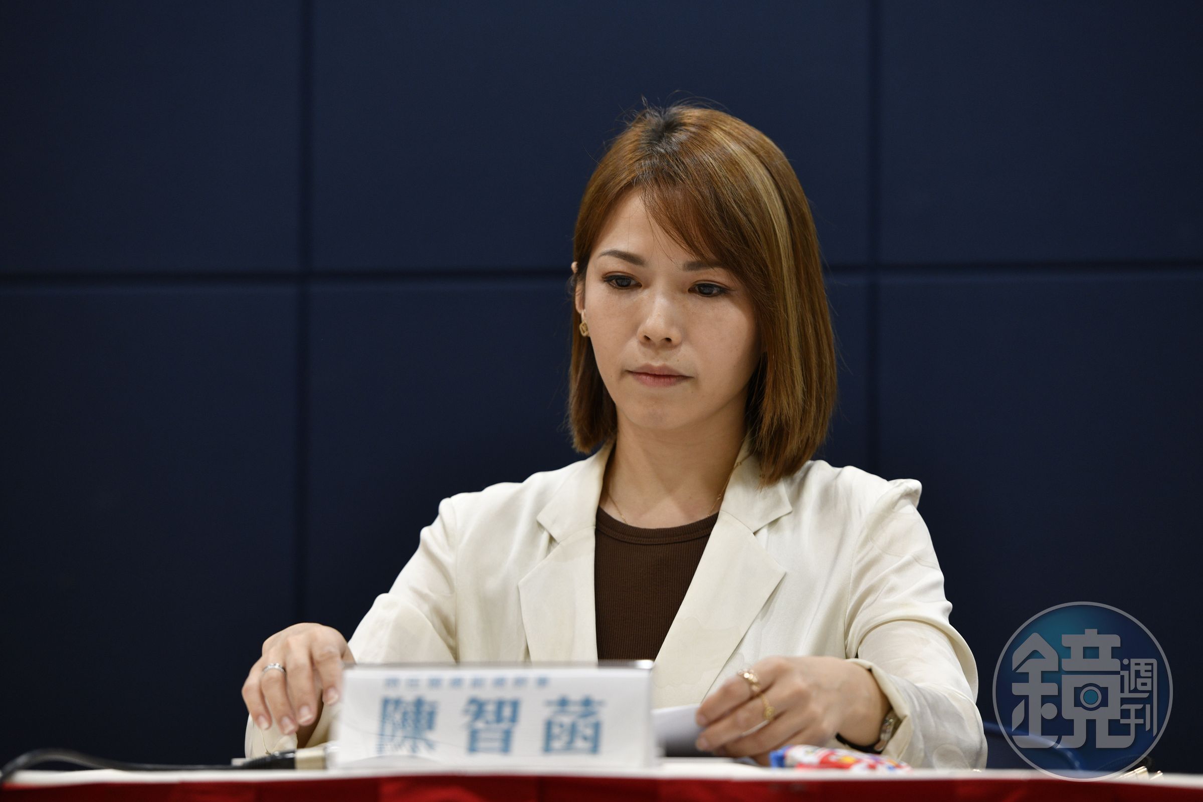 陳智菡稱蔡壁如在台中市擔任有給職顧問，才不能參與高層黨務。（本刊資料照）