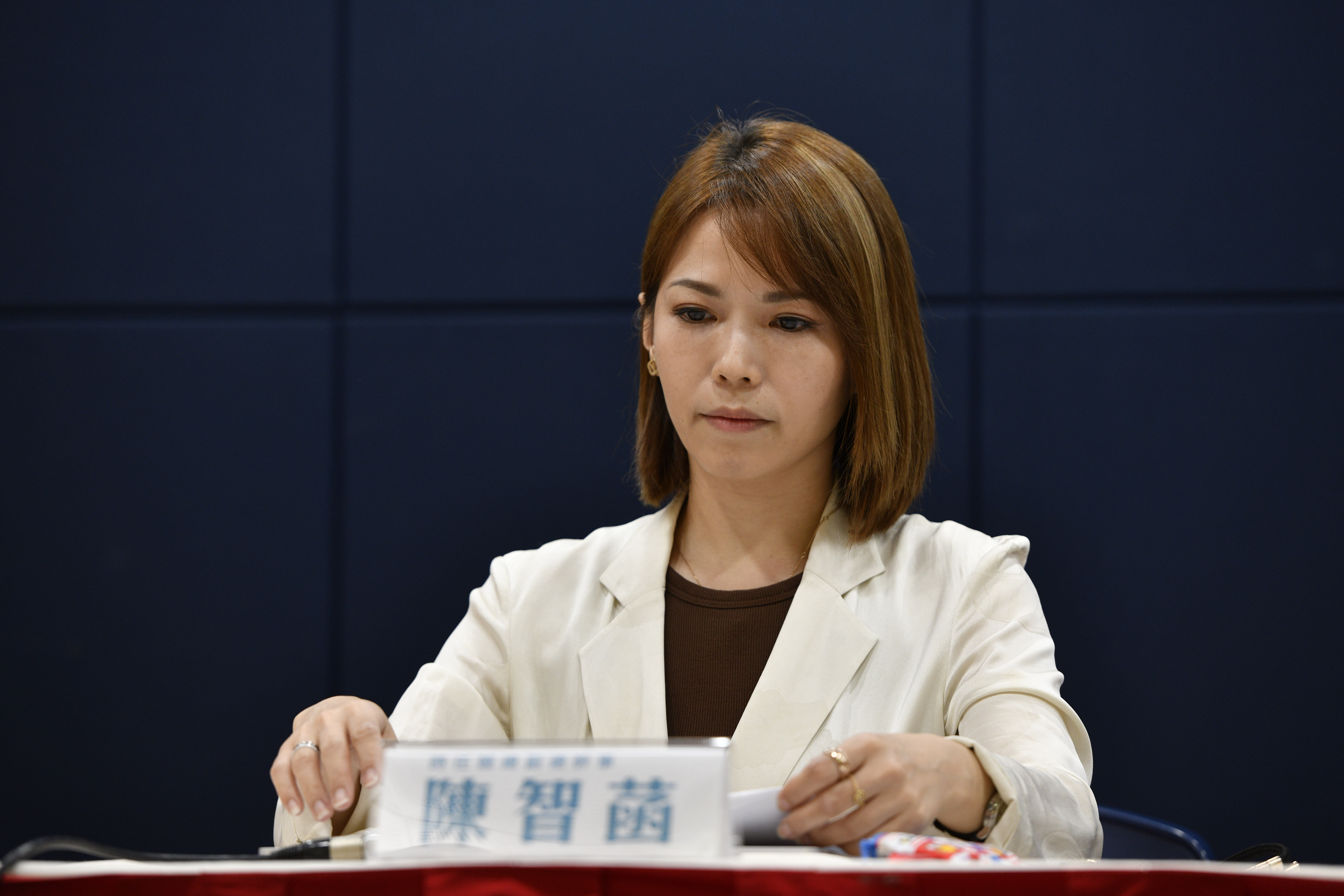 陳智菡稱蔡壁如在台中市擔任有給職顧問，才不能參與高層黨務。（本刊資料照）