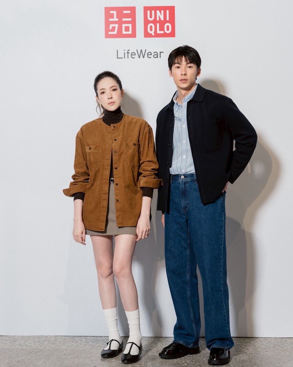 許瑋甯和許光漢擔任服裝品牌15週年大使。(UNIQLO提供)