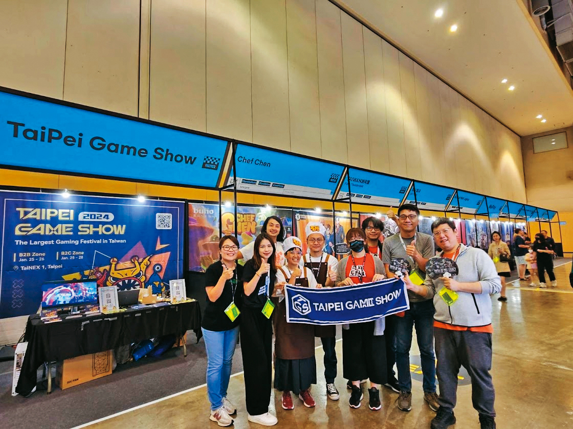 台北電玩展去年組團前往韓國釜山參加獨立遊戲節,不或互動娛樂是4組代表團隊之一。(不或互動娛樂提供)