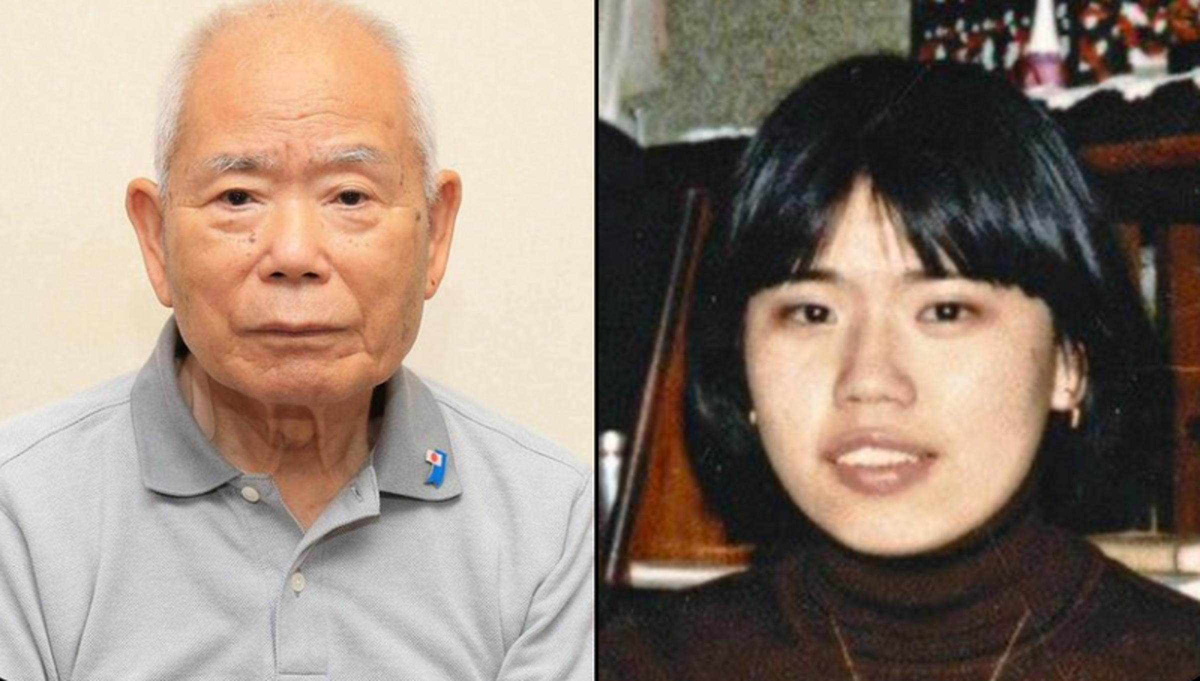 有本惠子（右）1983年在歐洲留學時慘遭北韓特工綁架，父親有本明弘終其一生都在為了救回女兒而奔走。（翻攝自X @nabehiro）