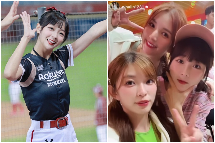 籃籃破除雙面人之說，與隊友穎樂、Dora合影。（翻攝自籃籃IG）