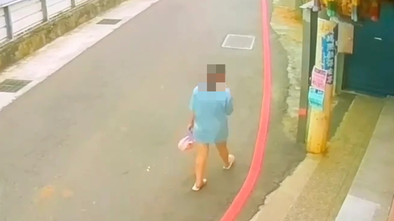 一名18歲顏姓女大生，遭17歲駱姓前男友當街持預藏的30公分刀具狂砍30多刀身亡。（翻攝畫面）